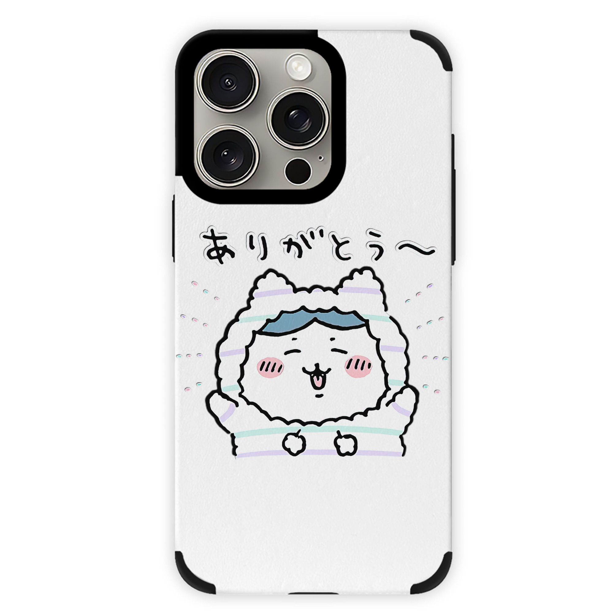 （画像用） ちいかわ ハチワレ Chii-kawa hachiware 【iPhone15ProMax対応】 PUレザー スマホケース 耐衝撃＆黄変防止