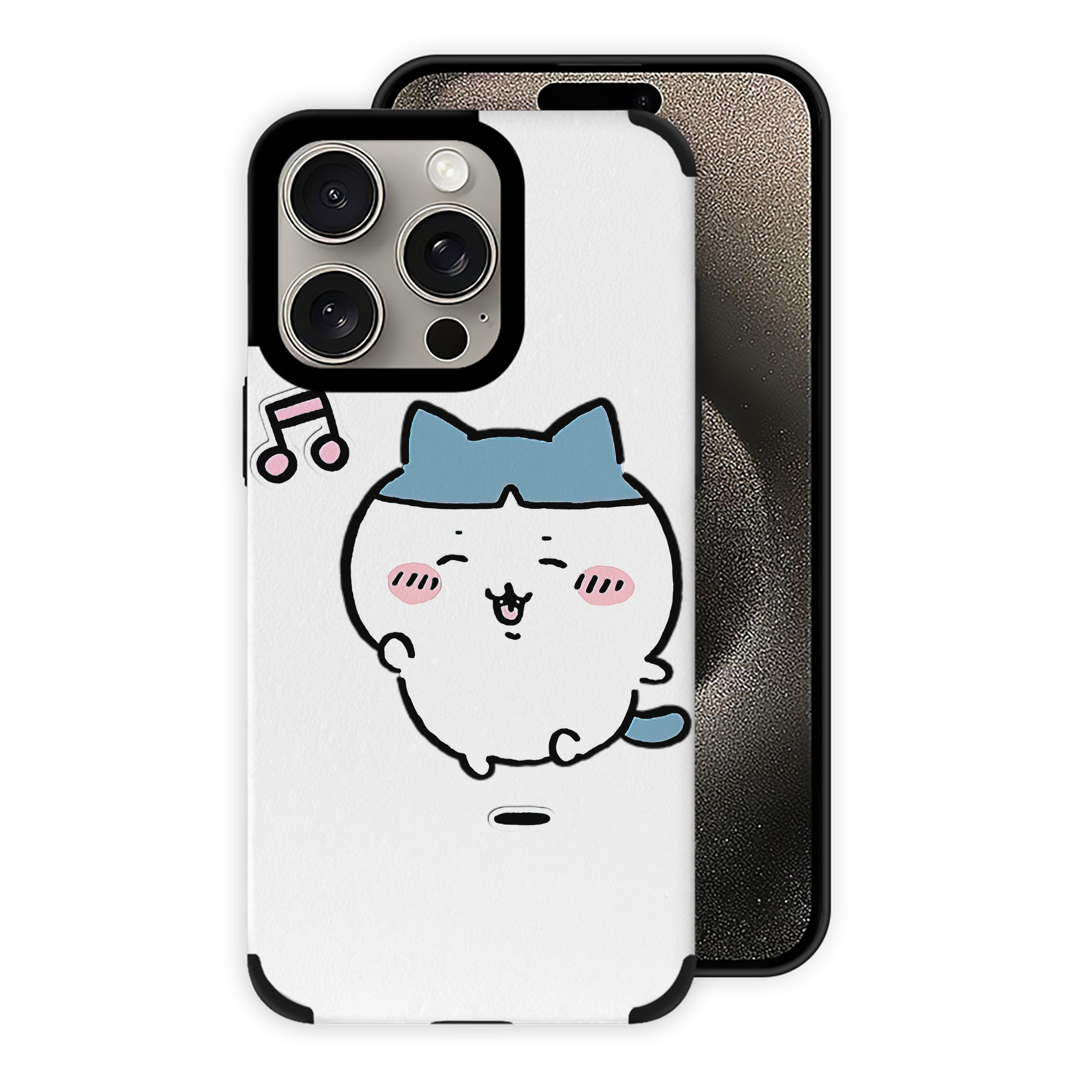 （画像用） ちいかわ ハチワレ Chii-kawa hachiware 【iPhone15ProMax対応】 PUレザー スマホケース 耐衝撃＆黄変防止