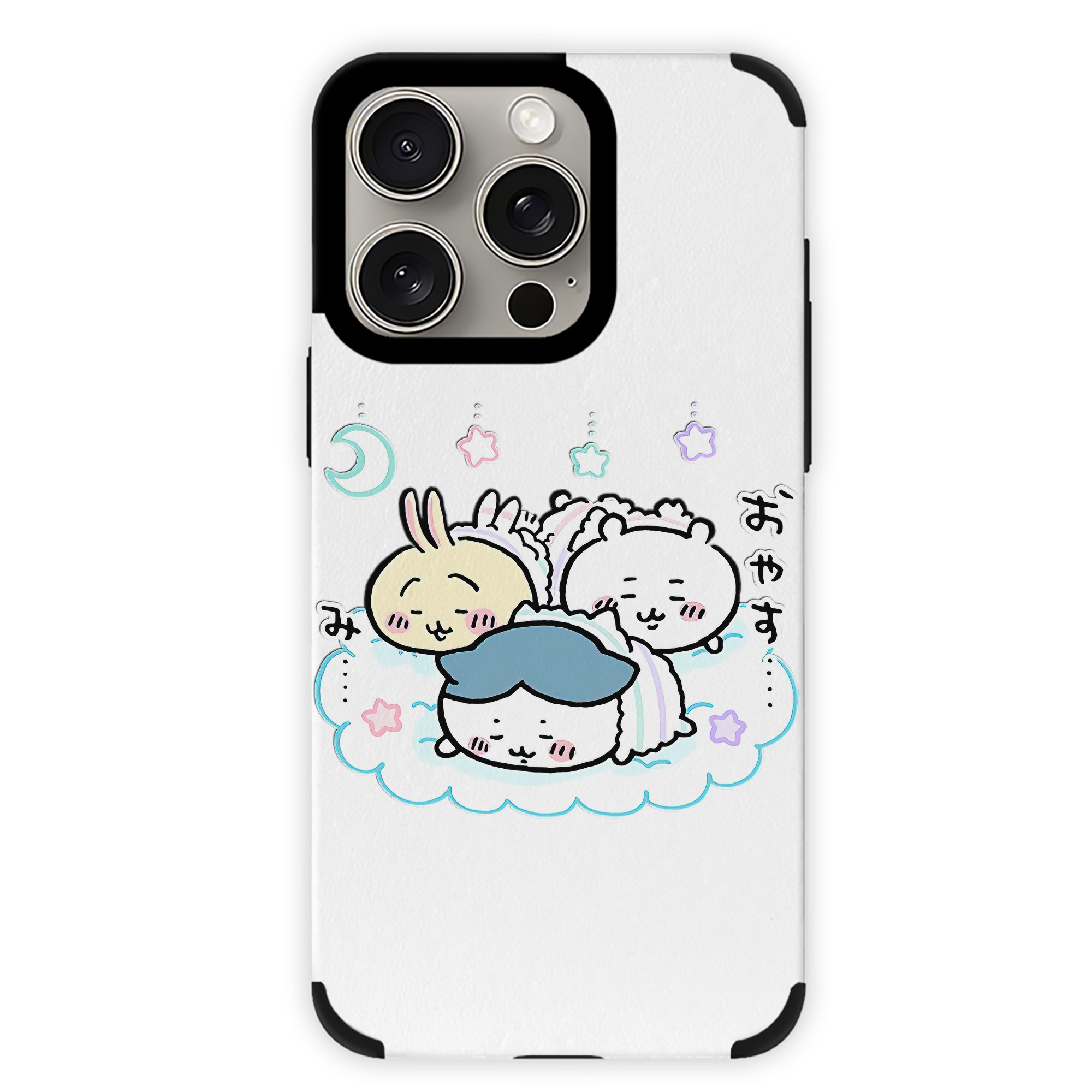 （画像用） ちいかわ ハチワレ Chii-kawa hachiware 【iPhone15ProMax対応】 PUレザー スマホケース 耐衝撃＆黄変防止