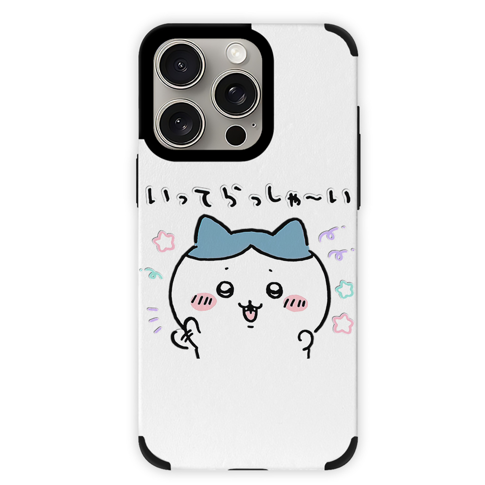 （画像用） ちいかわ ハチワレ Chii-kawa hachiware 【iPhone15ProMax対応】 PUレザー スマホケース 耐衝撃＆黄変防止