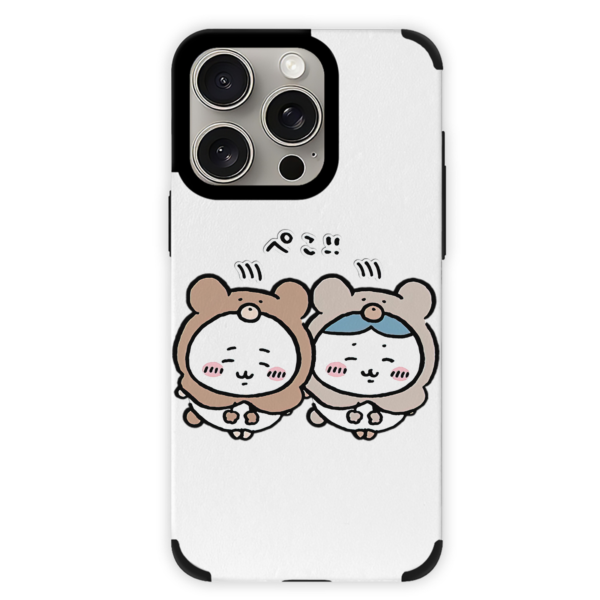 （画像用） ちいかわ ハチワレ Chii-kawa hachiware 【iPhone15ProMax対応】 PUレザー スマホケース 耐衝撃＆黄変防止