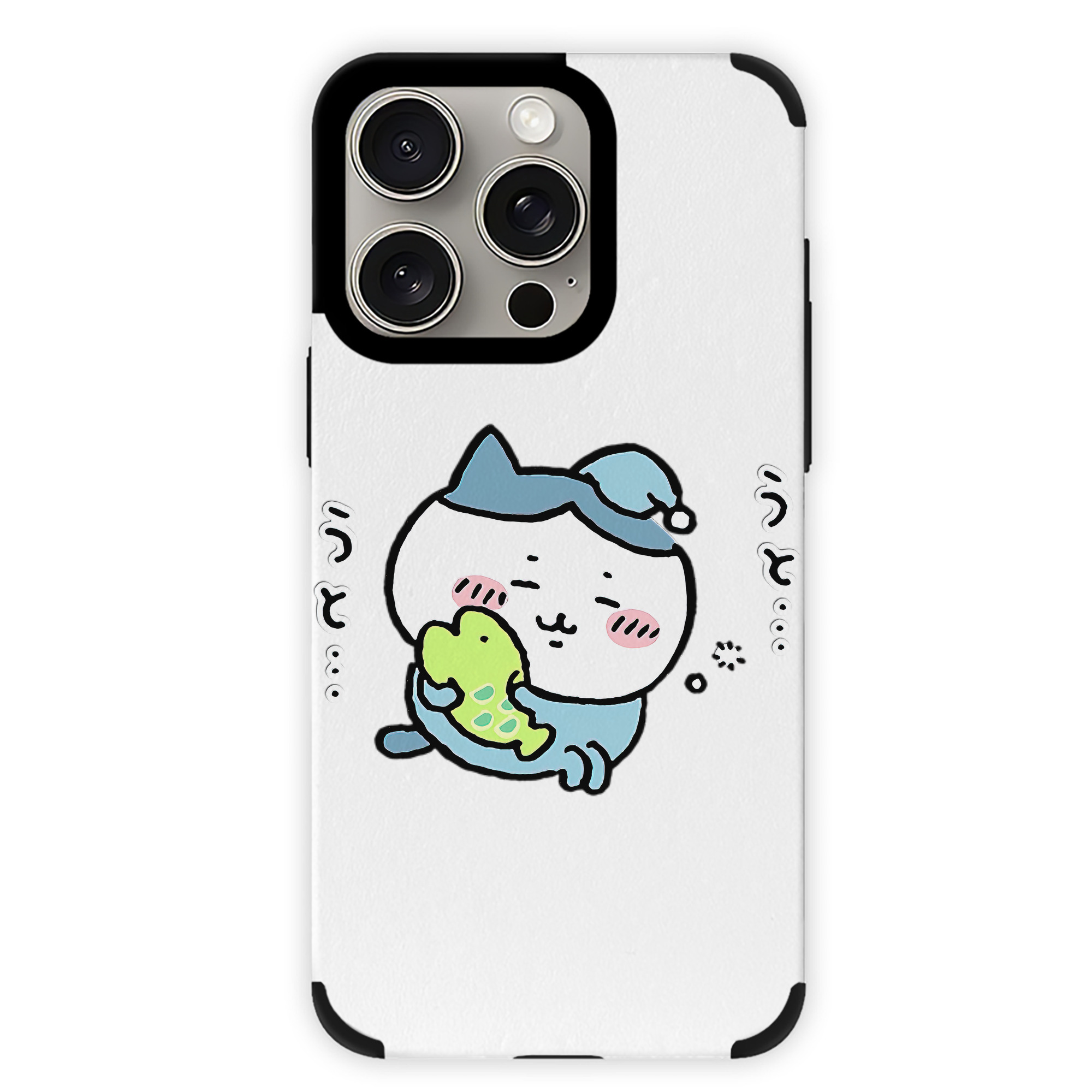 （画像用） ちいかわ ハチワレ Chii-kawa hachiware 【iPhone15ProMax対応】 PUレザー スマホケース 耐衝撃＆黄変防止