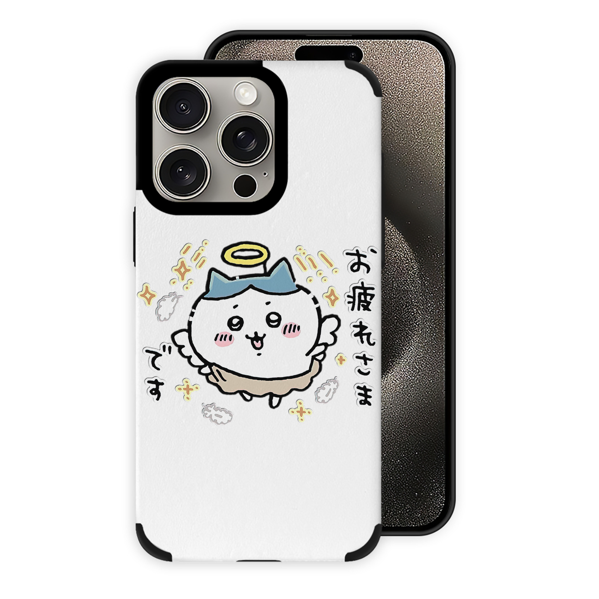 （画像用） ちいかわ ハチワレ Chii-kawa hachiware 【iPhone15ProMax対応】 PUレザー スマホケース 耐衝撃＆黄変防止
