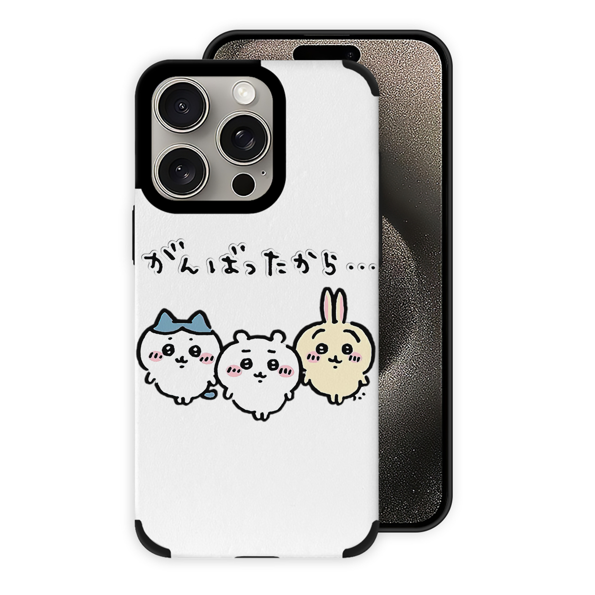 （画像用） ちいかわ ハチワレ Chii-kawa hachiware 【iPhone15ProMax対応】 PUレザー スマホケース 耐衝撃＆黄変防止
