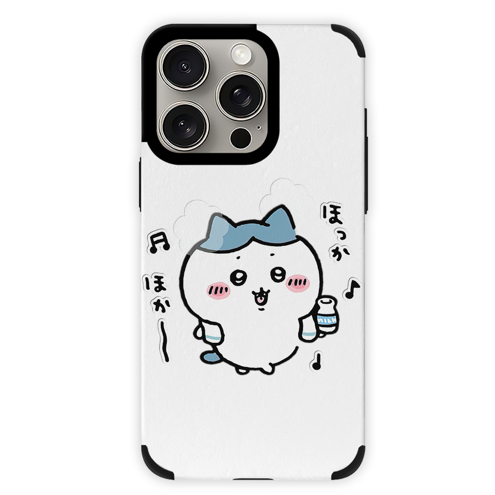 （画像用） ちいかわ ハチワレ Chii-kawa hachiware 【iPhone15ProMax対応】 PUレザー スマホケース 耐衝撃＆黄変防止