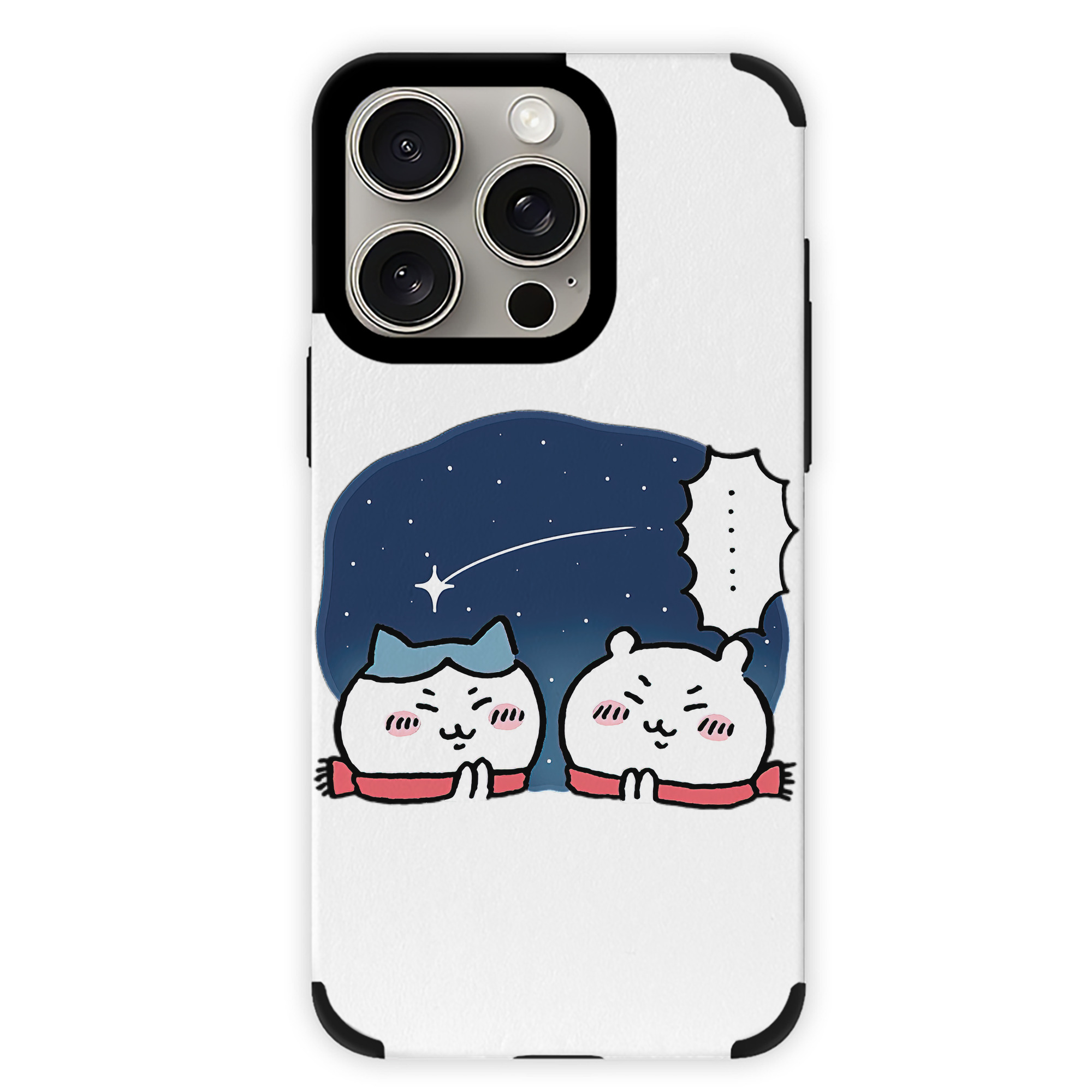 （画像用） ちいかわ ハチワレ Chii-kawa hachiware 【iPhone15ProMax対応】 PUレザー スマホケース 耐衝撃＆黄変防止