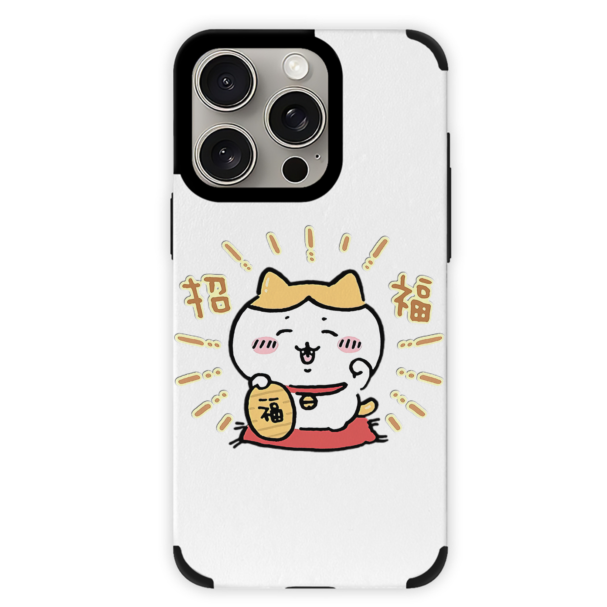 （画像用） ちいかわ ハチワレ Chii-kawa hachiware 【iPhone15ProMax対応】 PUレザー スマホケース 耐衝撃＆黄変防止