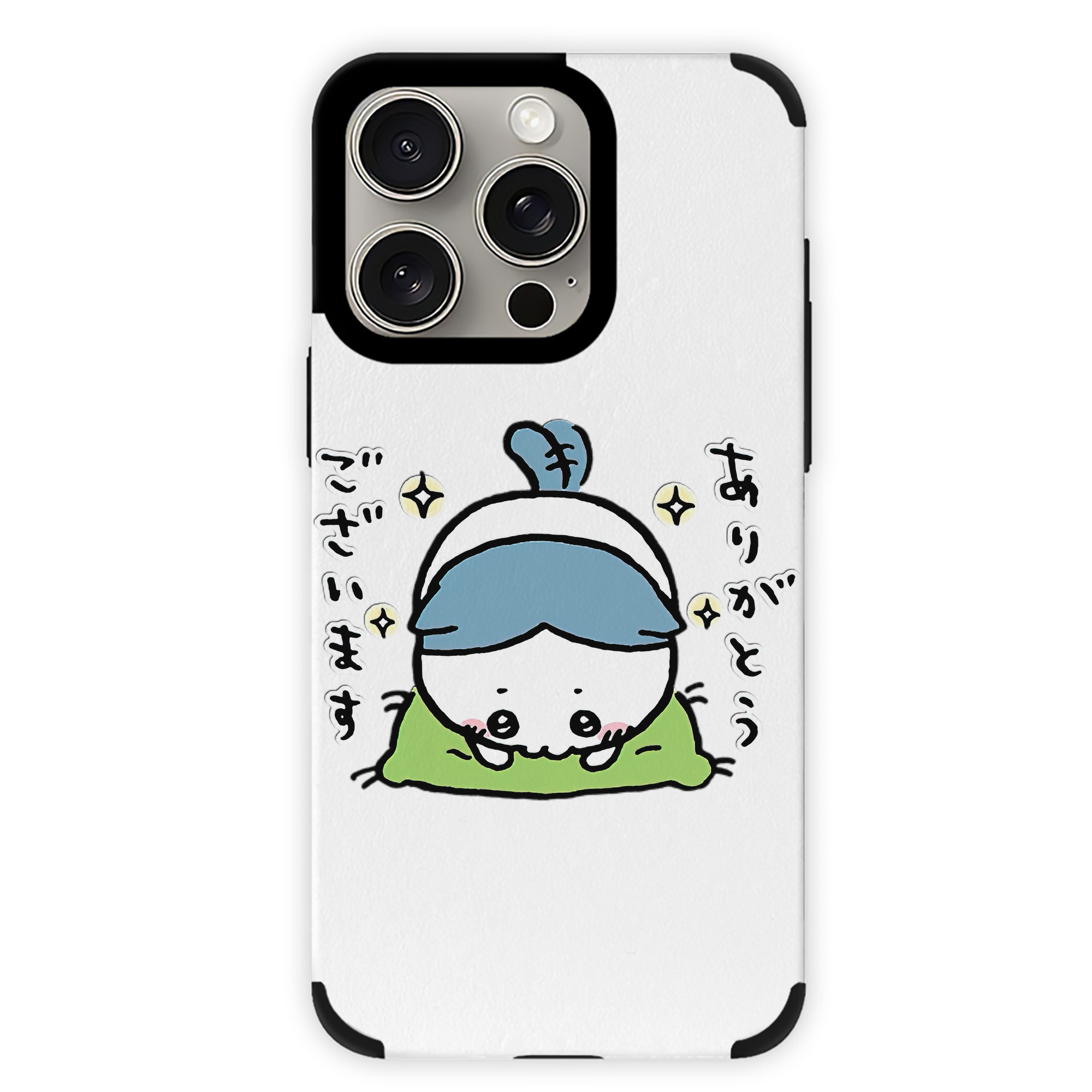 （画像用） ちいかわ ハチワレ Chii-kawa hachiware 【iPhone15ProMax対応】 PUレザー スマホケース 耐衝撃＆黄変防止
