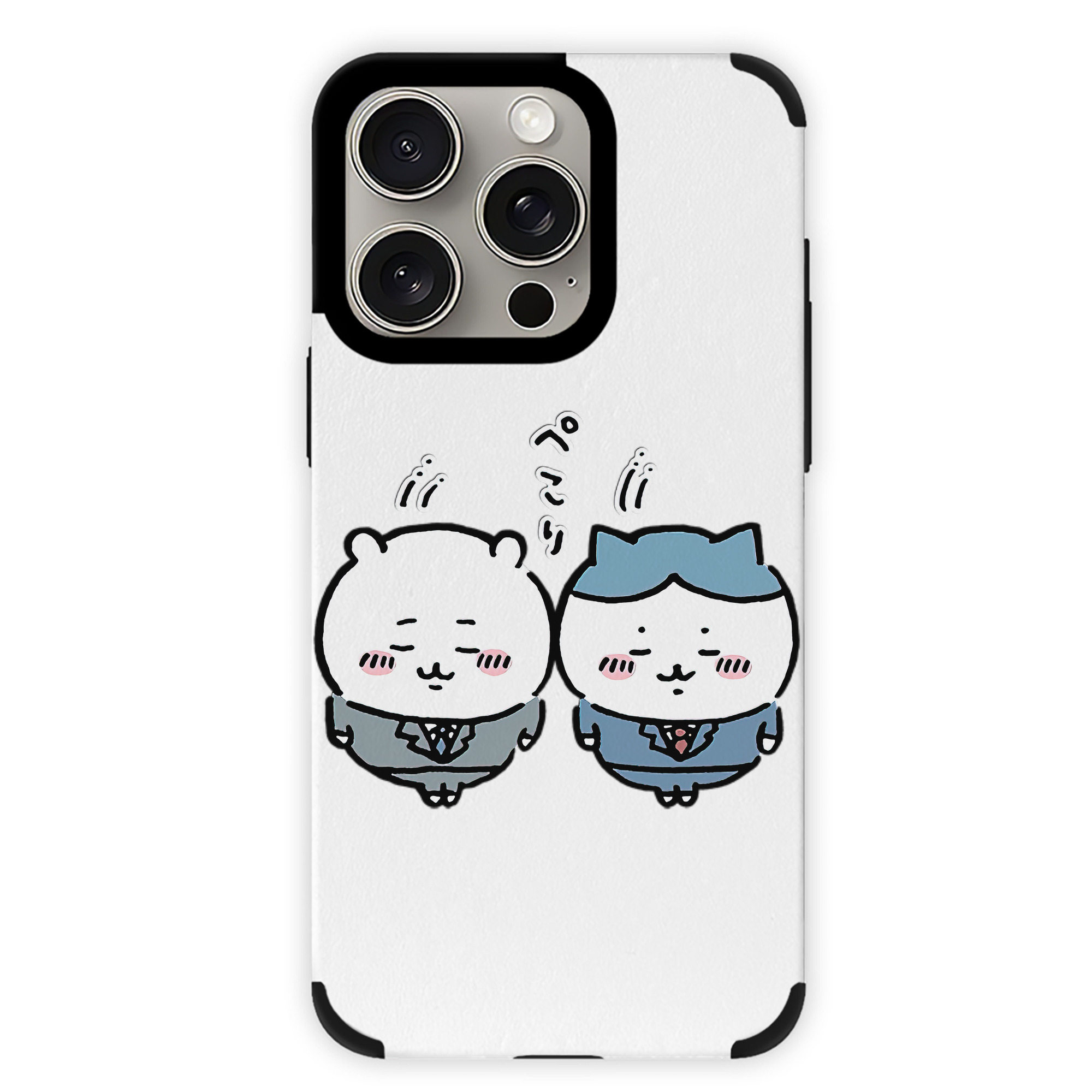 （画像用） ちいかわ ハチワレ Chii-kawa hachiware 【iPhone15ProMax対応】 PUレザー スマホケース 耐衝撃＆黄変防止