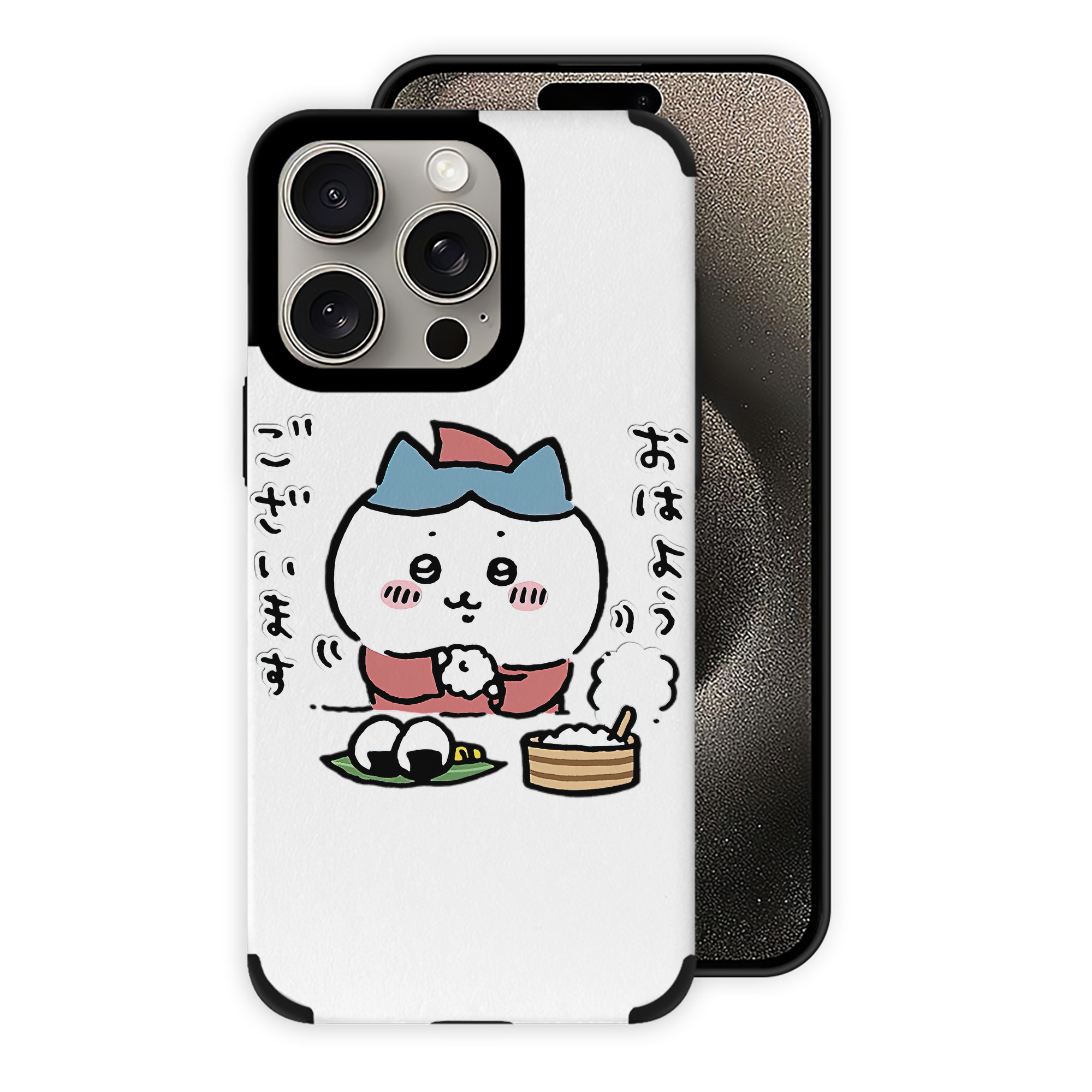 （画像用） ちいかわ ハチワレ Chii-kawa hachiware 【iPhone15ProMax対応】 PUレザー スマホケース 耐衝撃＆黄変防止
