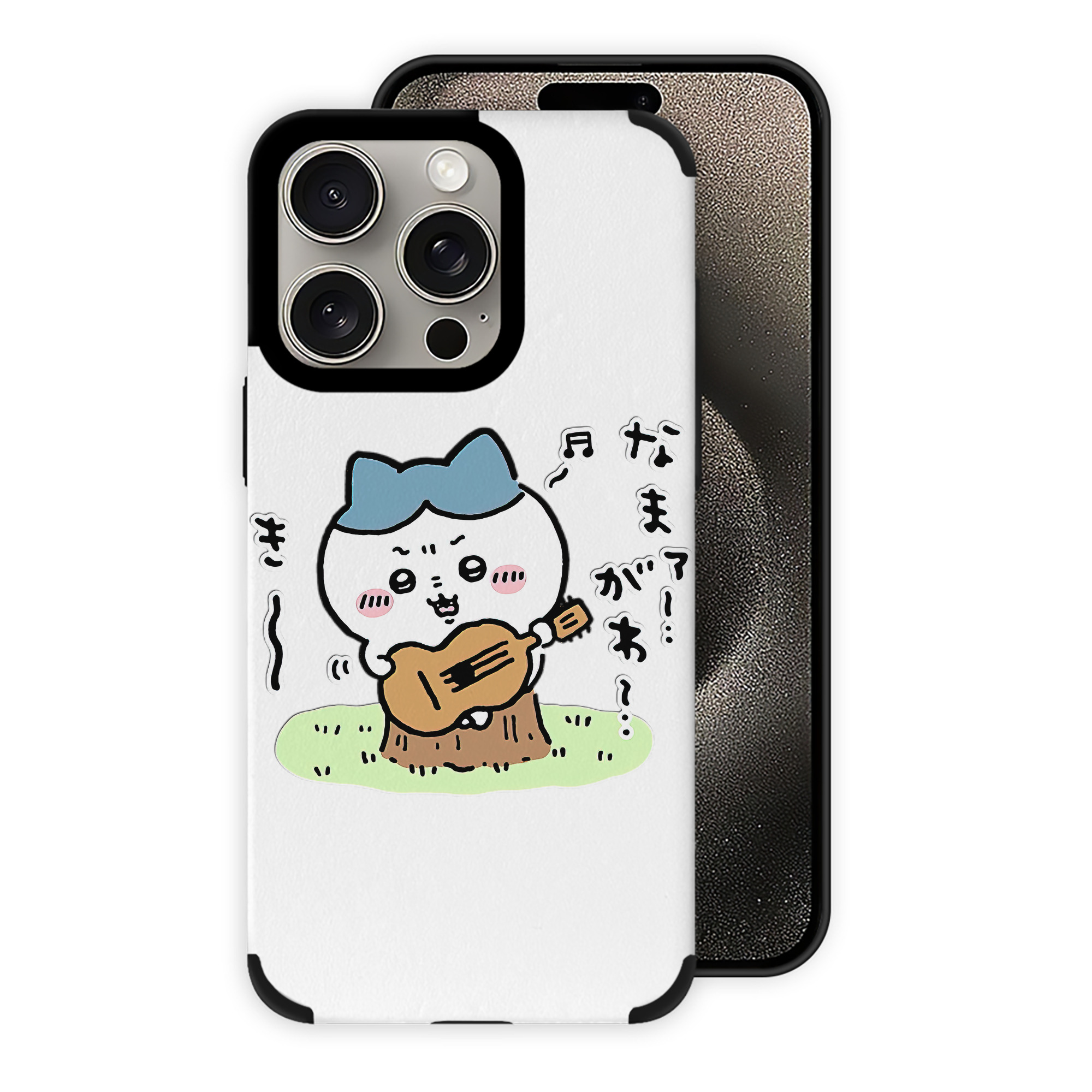 （画像用） ちいかわ ハチワレ Chii-kawa hachiware 【iPhone15ProMax対応】 PUレザー スマホケース 耐衝撃＆黄変防止