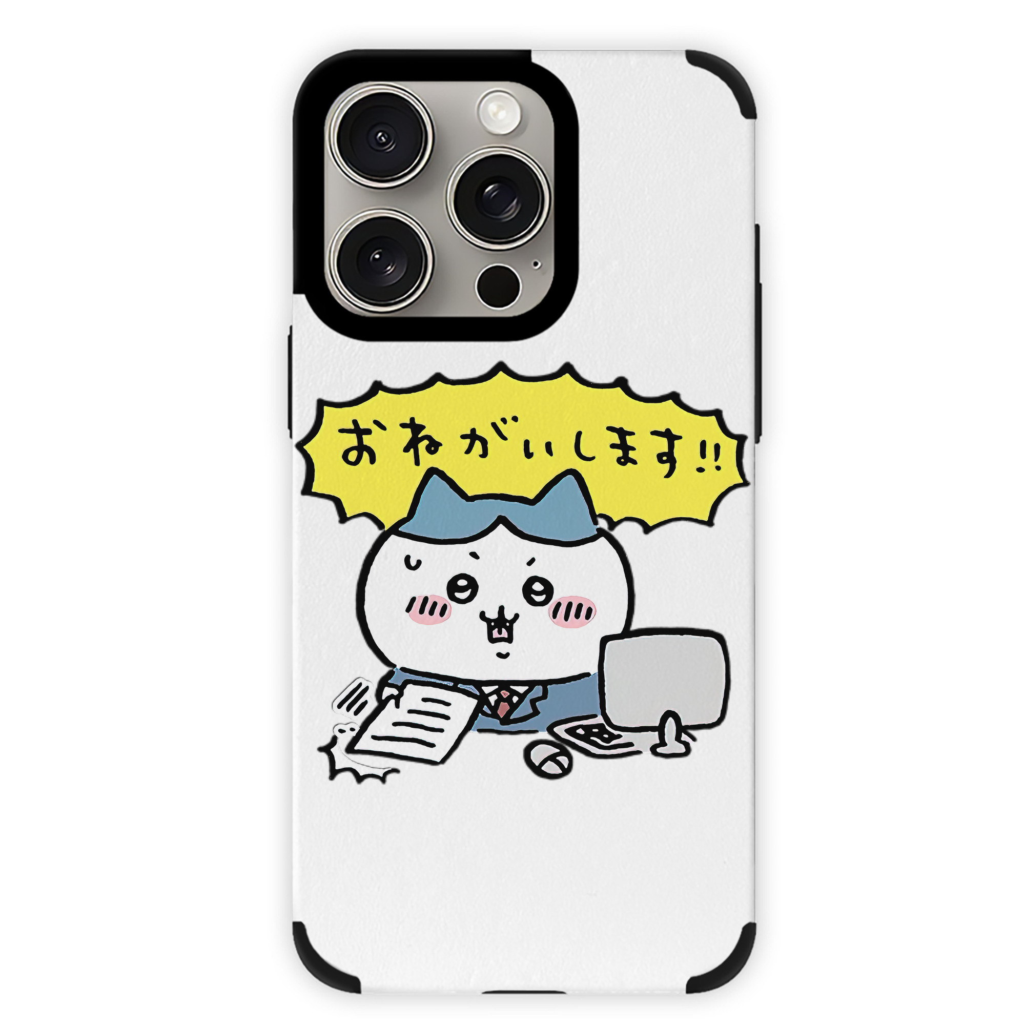 （画像用） ちいかわ ハチワレ Chii-kawa hachiware 【iPhone15ProMax対応】 PUレザー スマホケース 耐衝撃＆黄変防止