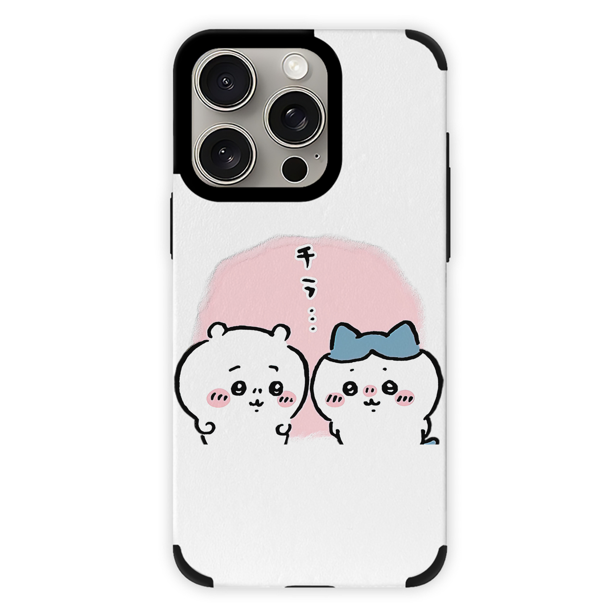（画像用） ちいかわ ハチワレ Chii-kawa hachiware 【iPhone15ProMax対応】 PUレザー スマホケース 耐衝撃＆黄変防止