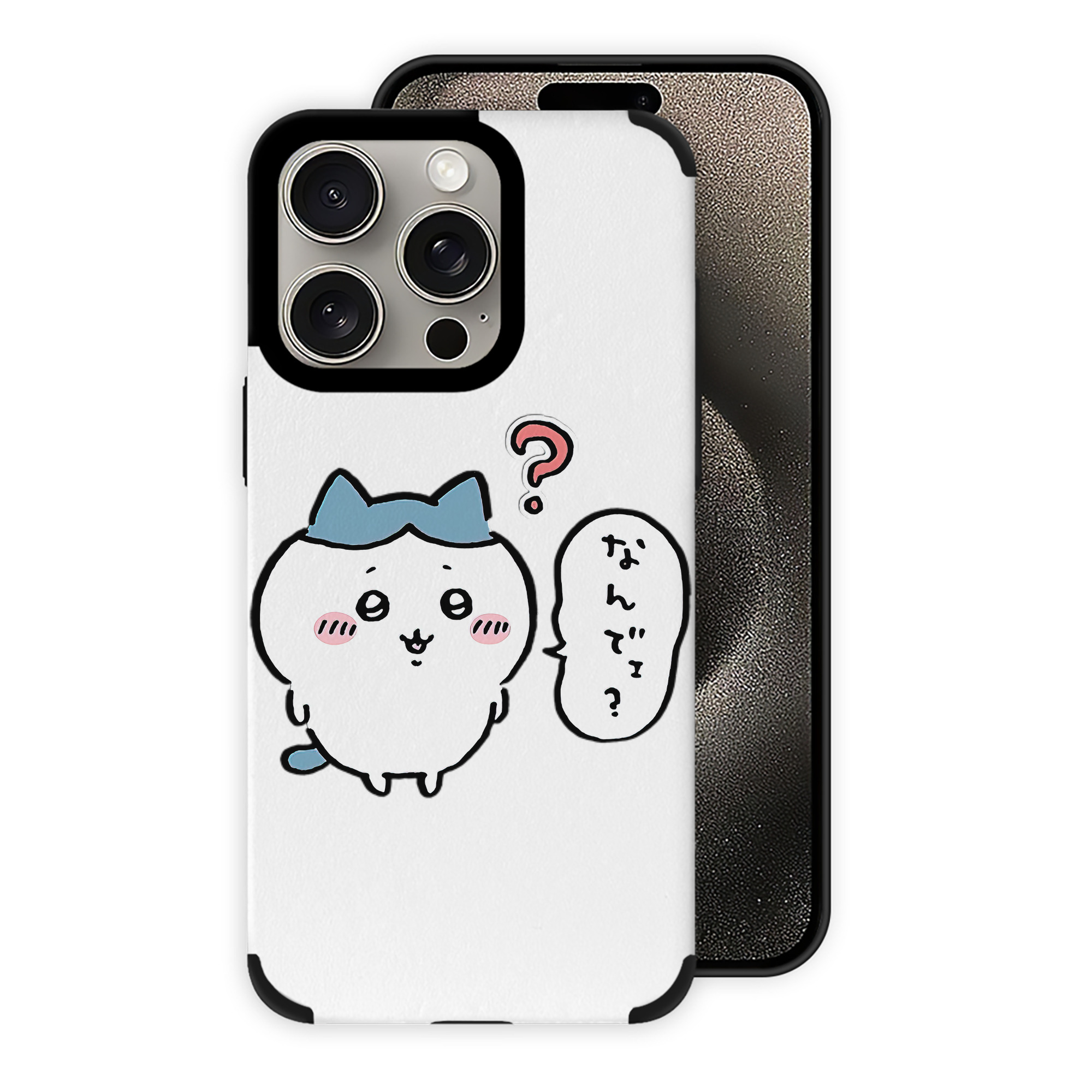 （画像用） ちいかわ ハチワレ Chii-kawa hachiware 【iPhone15ProMax対応】 PUレザー スマホケース 耐衝撃＆黄変防止