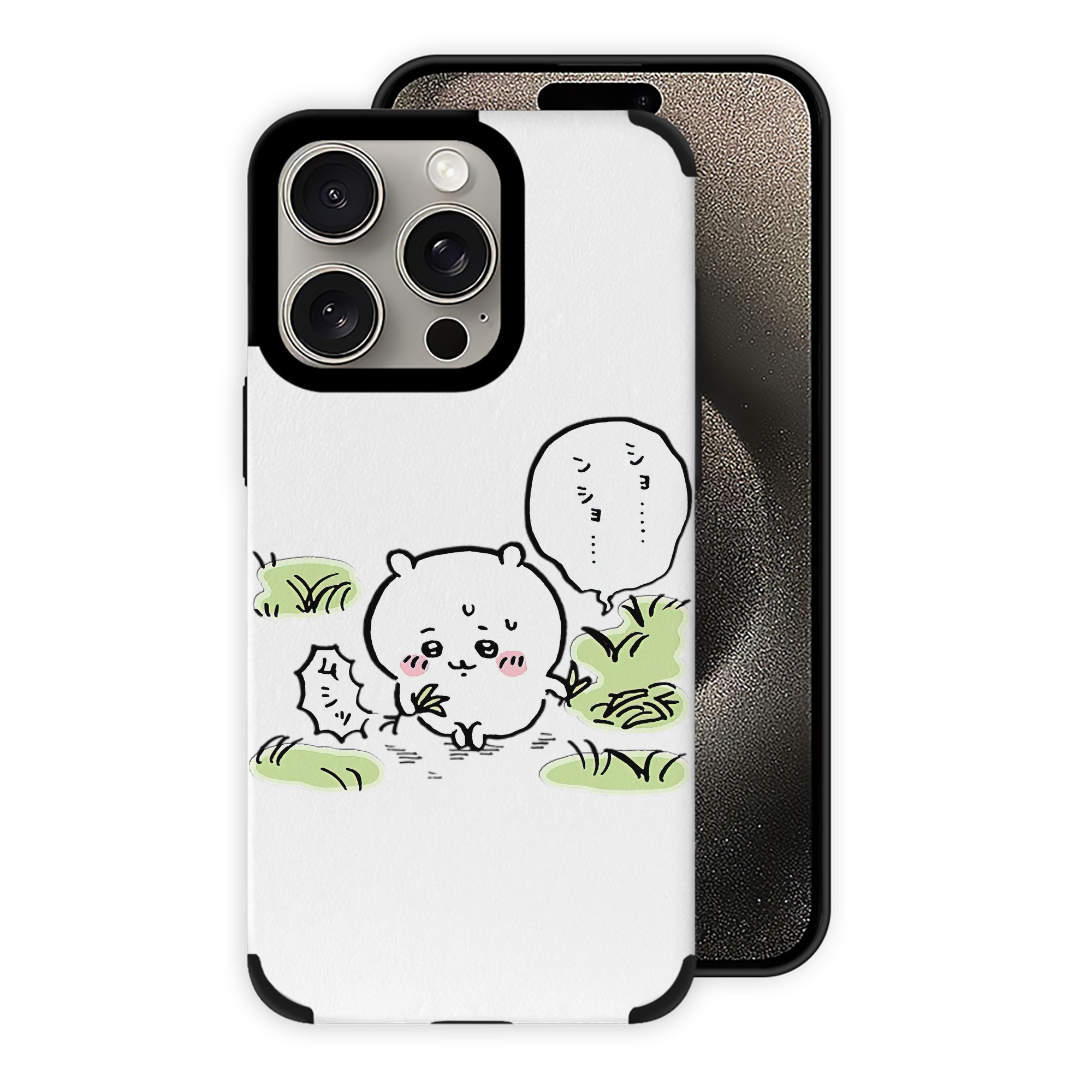 （画像用） ちいかわ ちいかわ Chii-kawa chiikawa 【iPhone15ProMax対応】 PUレザー スマホケース 耐衝撃＆黄変防止