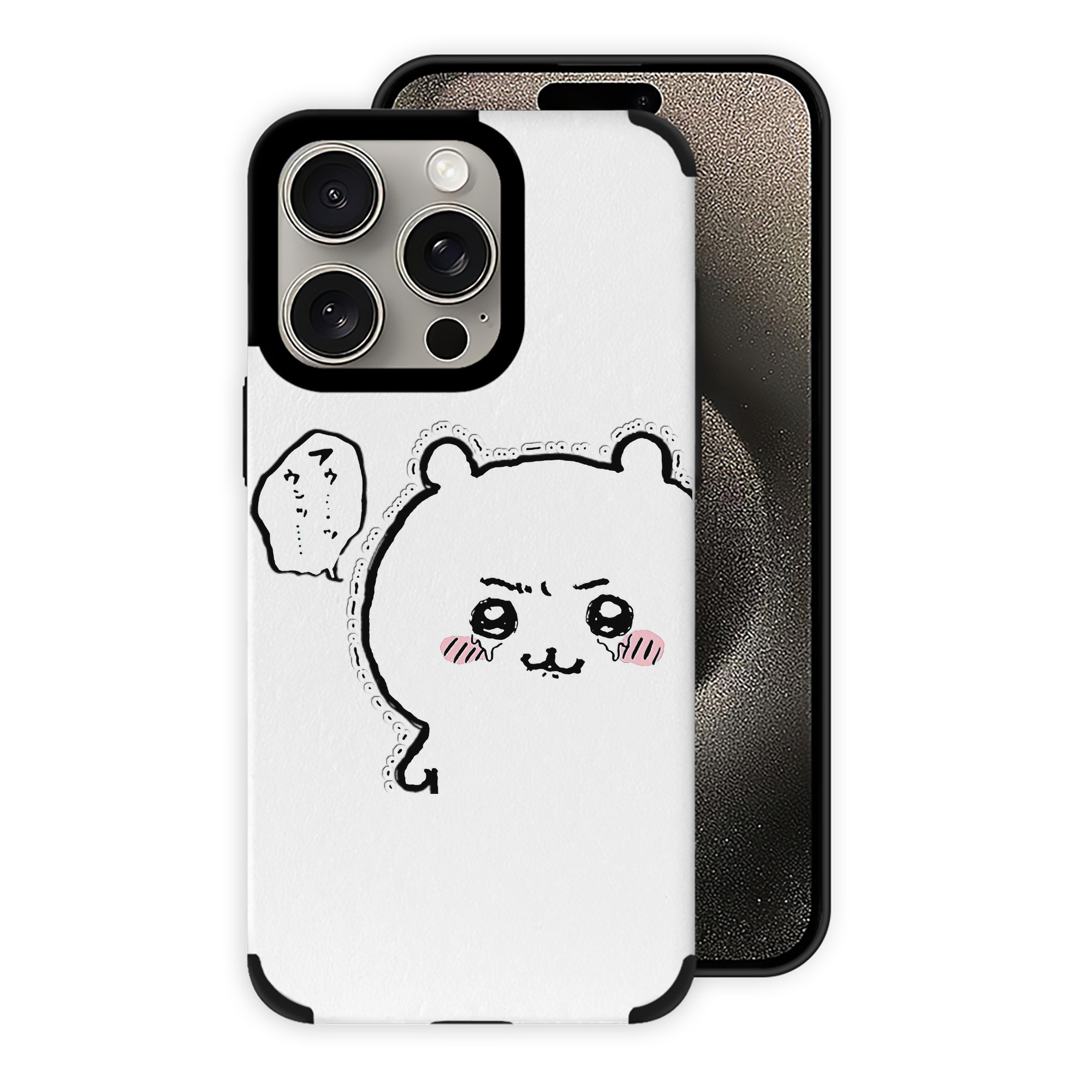 （画像用） ちいかわ ちいかわ Chii-kawa chiikawa 【iPhone15ProMax対応】 PUレザー スマホケース 耐衝撃＆黄変防止