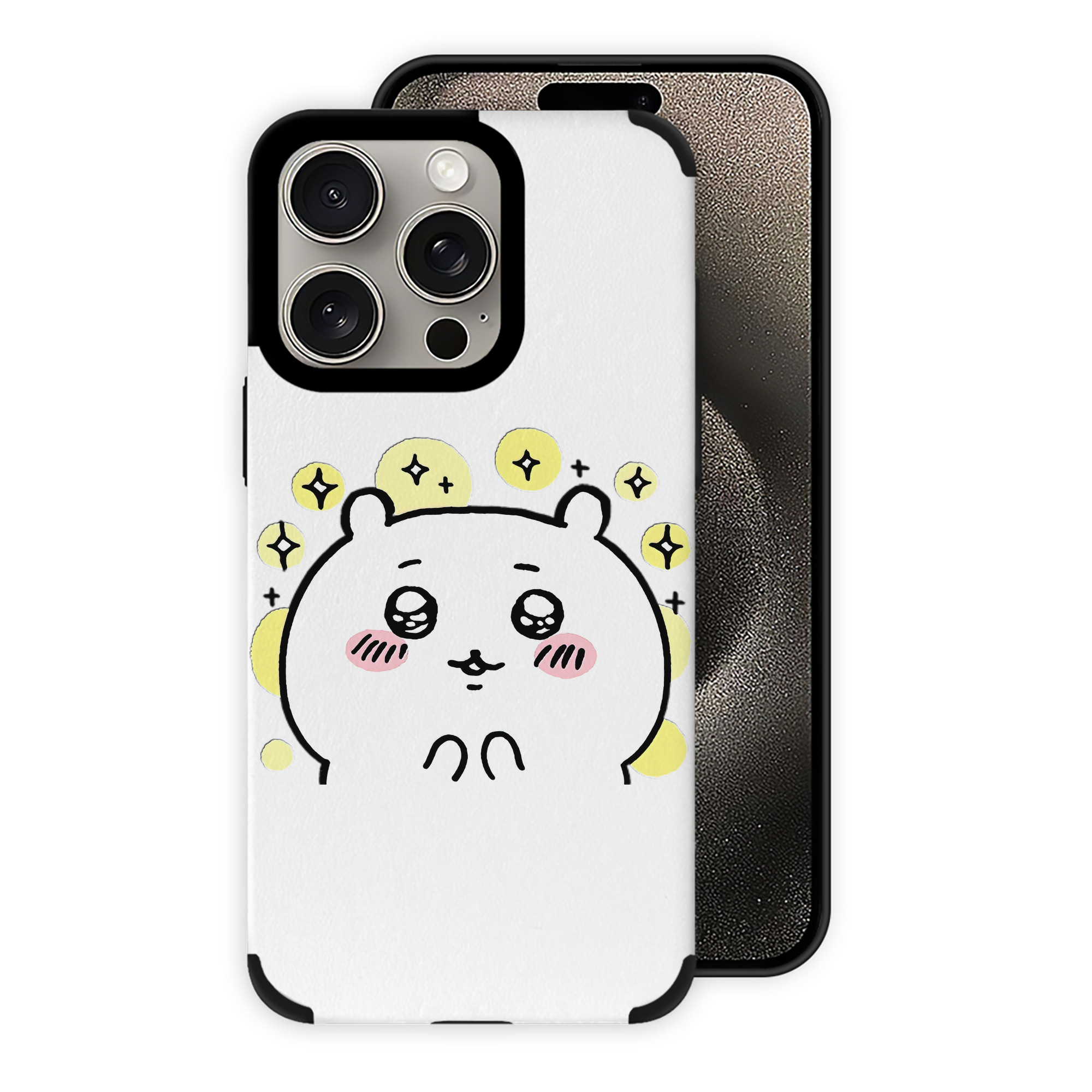 （画像用） ちいかわ ちいかわ Chii-kawa chiikawa 【iPhone15ProMax対応】 PUレザー スマホケース 耐衝撃＆黄変防止