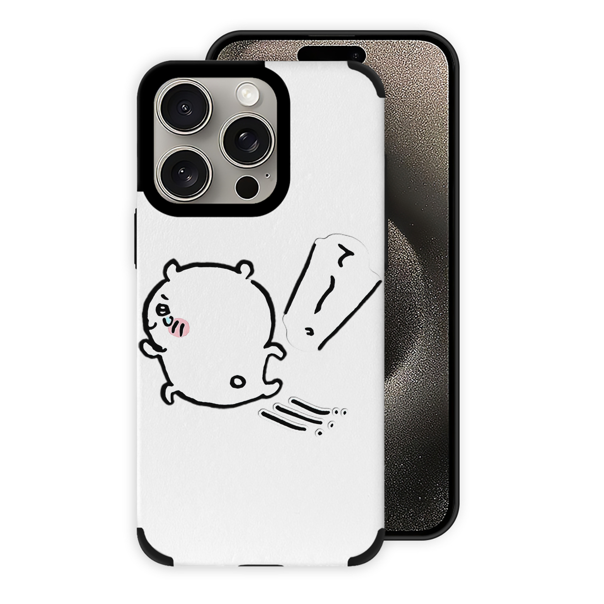 （画像用） ちいかわ ちいかわ Chii-kawa chiikawa 【iPhone15ProMax対応】 PUレザー スマホケース 耐衝撃＆黄変防止