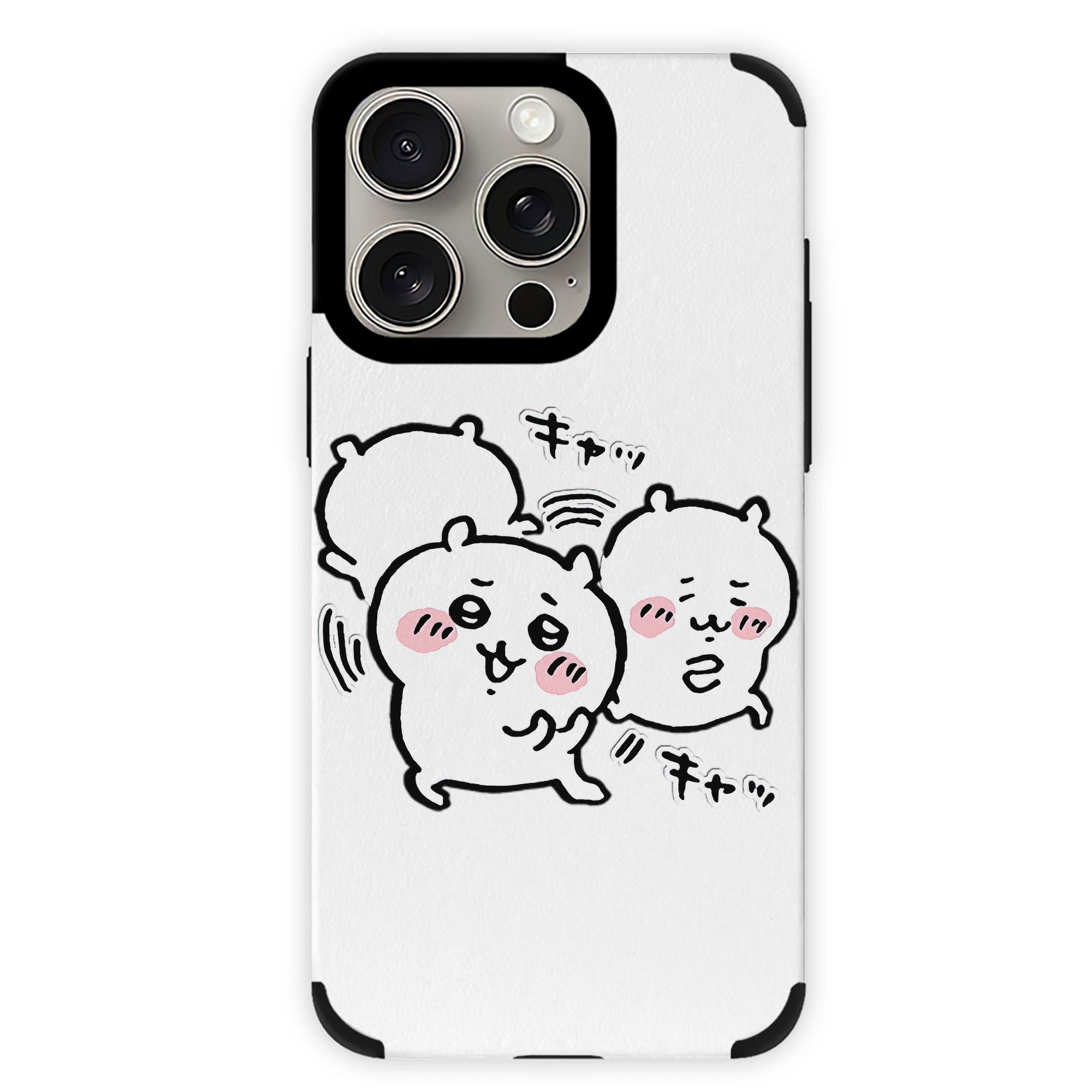 （画像用） ちいかわ ちいかわ Chii-kawa chiikawa 【iPhone15ProMax対応】 PUレザー スマホケース 耐衝撃＆黄変防止
