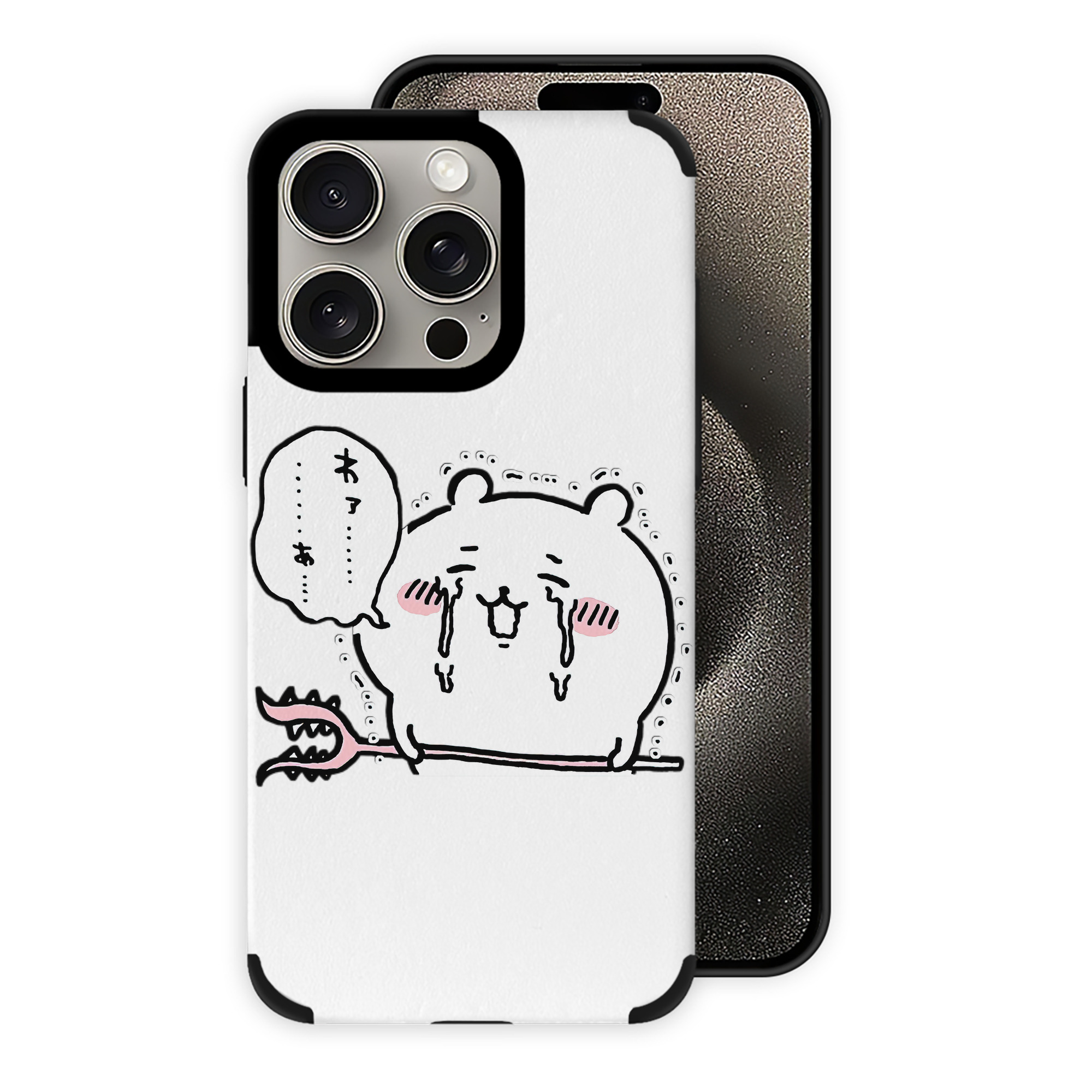 （画像用） ちいかわ ちいかわ Chii-kawa chiikawa 【iPhone15ProMax対応】 PUレザー スマホケース 耐衝撃＆黄変防止