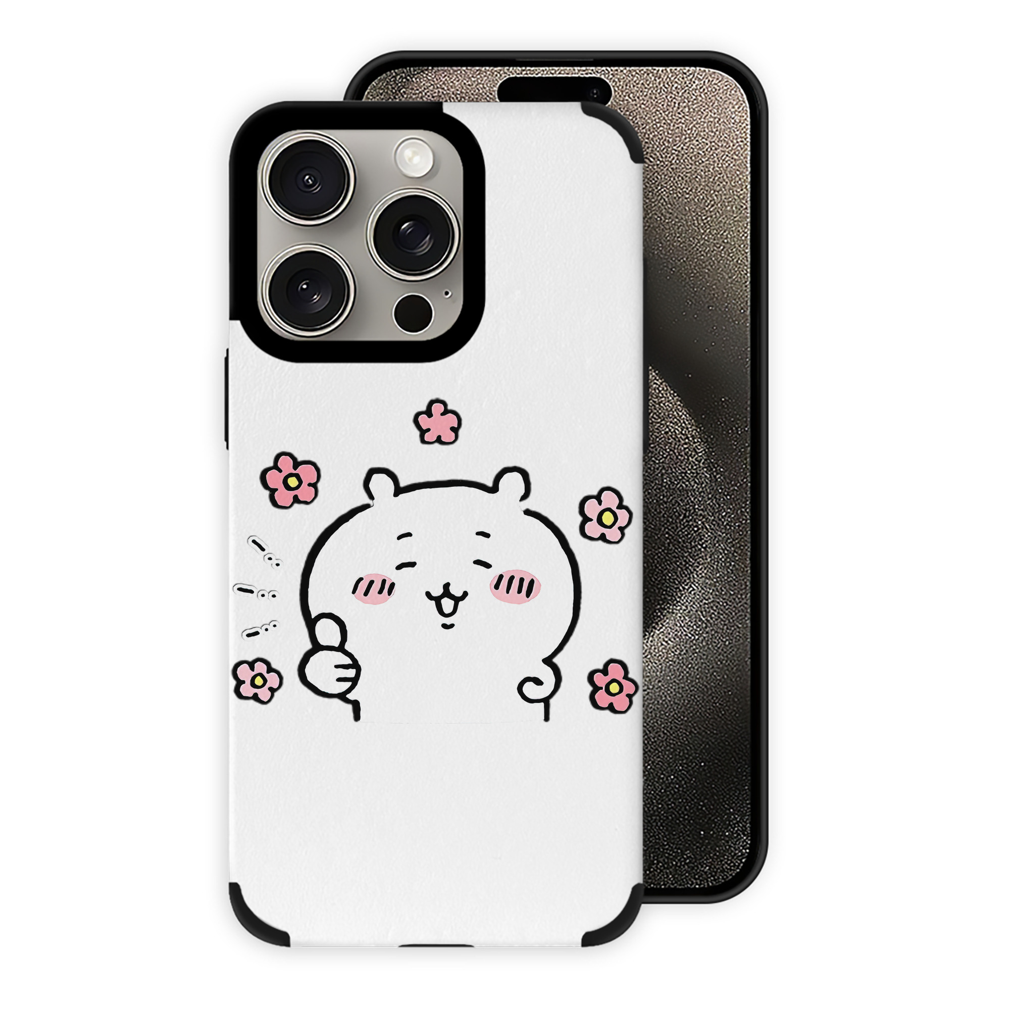 （画像用） ちいかわ ちいかわ Chii-kawa chiikawa 【iPhone15ProMax対応】 PUレザー スマホケース 耐衝撃＆黄変防止