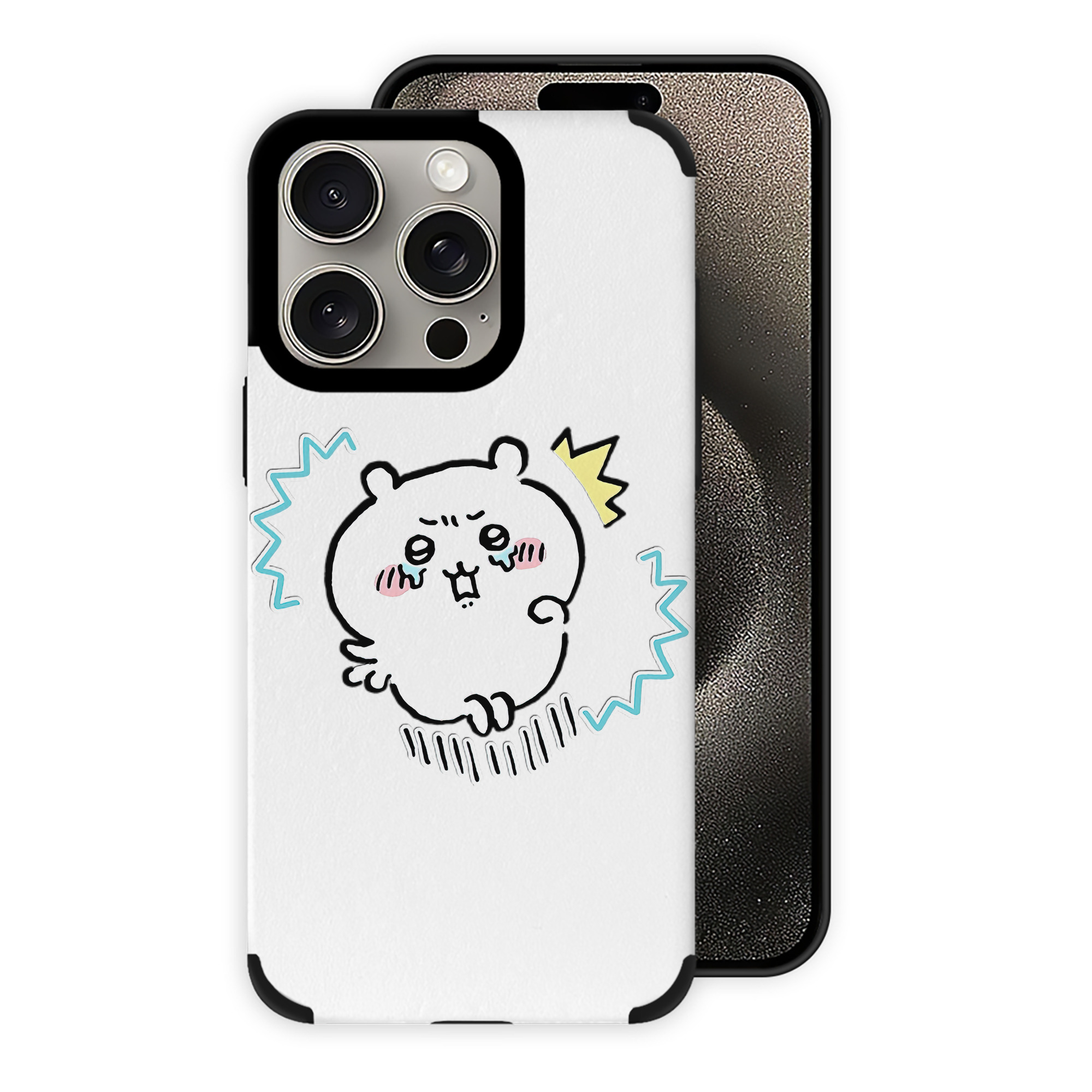 （画像用） ちいかわ ちいかわ Chii-kawa chiikawa 【iPhone15ProMax対応】 PUレザー スマホケース 耐衝撃＆黄変防止