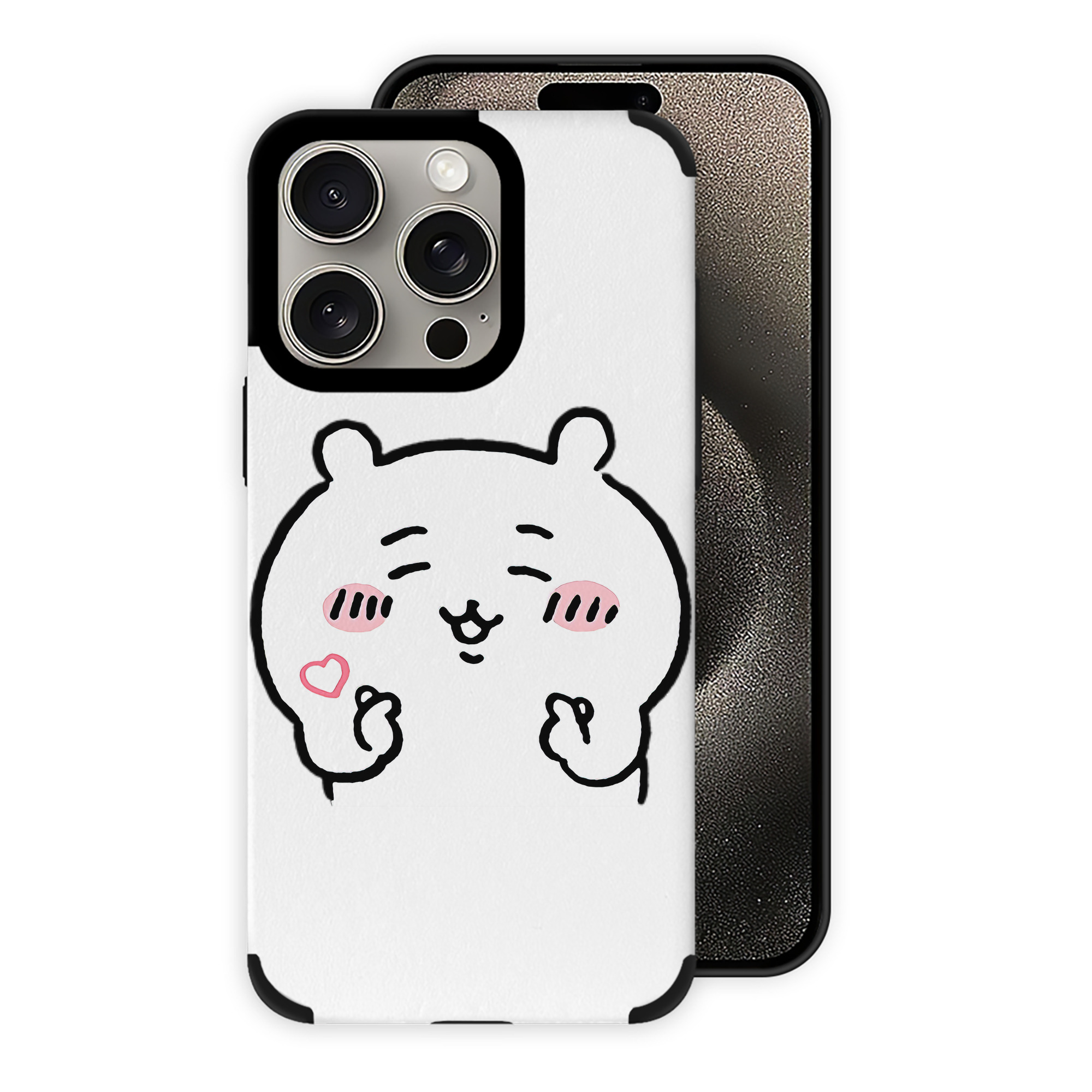 （画像用） ちいかわ ちいかわ Chii-kawa chiikawa 【iPhone15ProMax対応】 PUレザー スマホケース 耐衝撃＆黄変防止