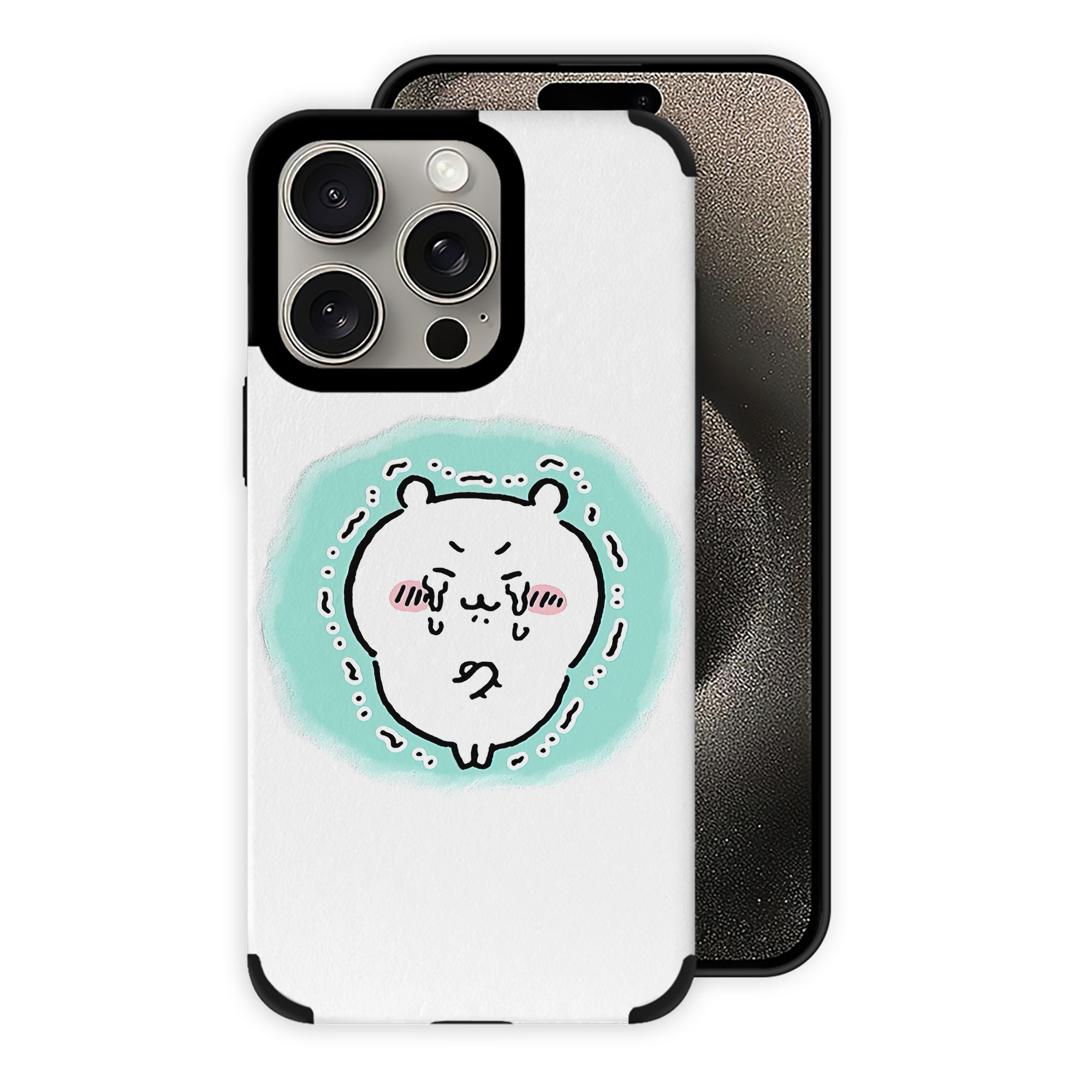 （画像用） ちいかわ ちいかわ Chii-kawa chiikawa 【iPhone15ProMax対応】 PUレザー スマホケース 耐衝撃＆黄変防止
