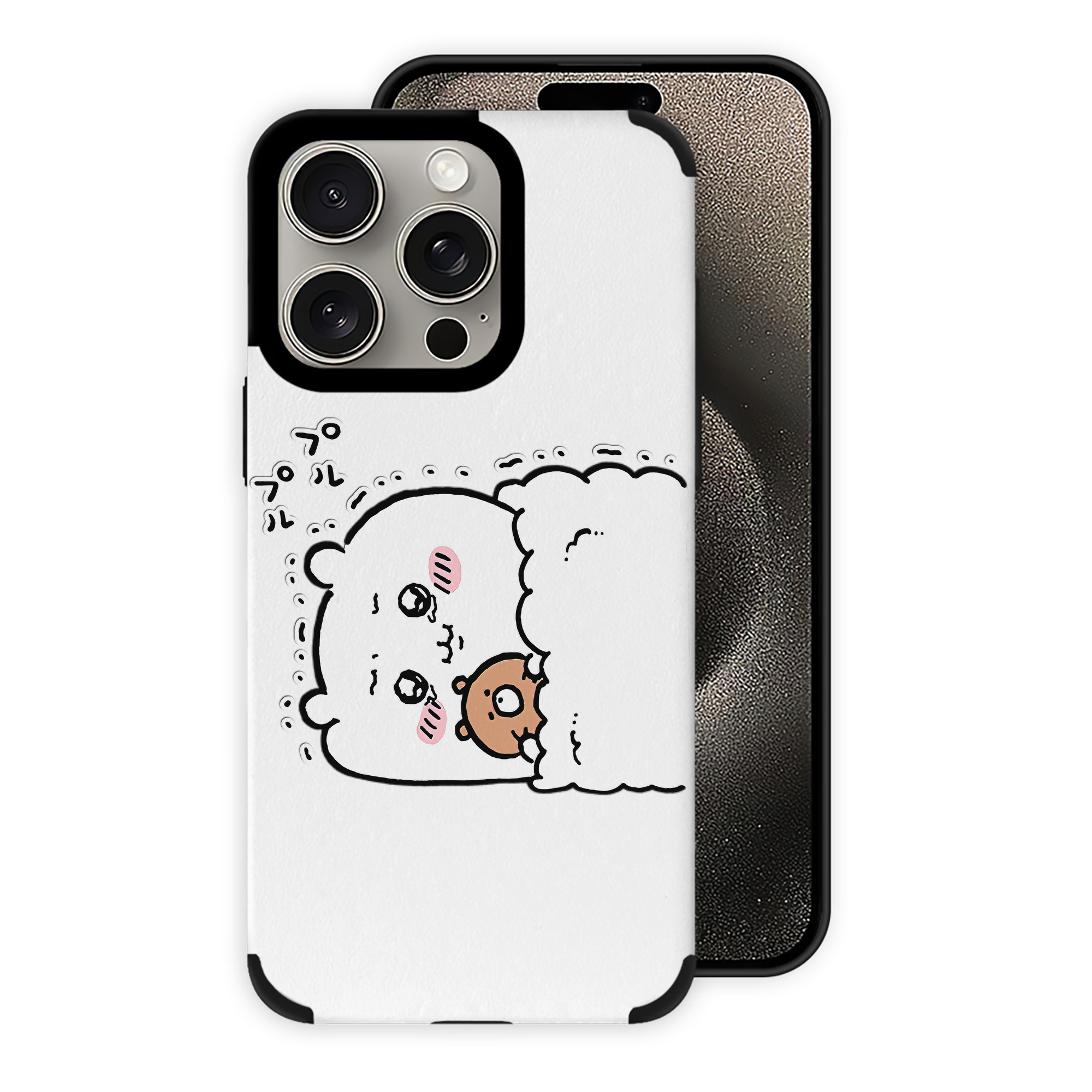 （画像用） ちいかわ ちいかわ Chii-kawa chiikawa 【iPhone15ProMax対応】 PUレザー スマホケース 耐衝撃＆黄変防止