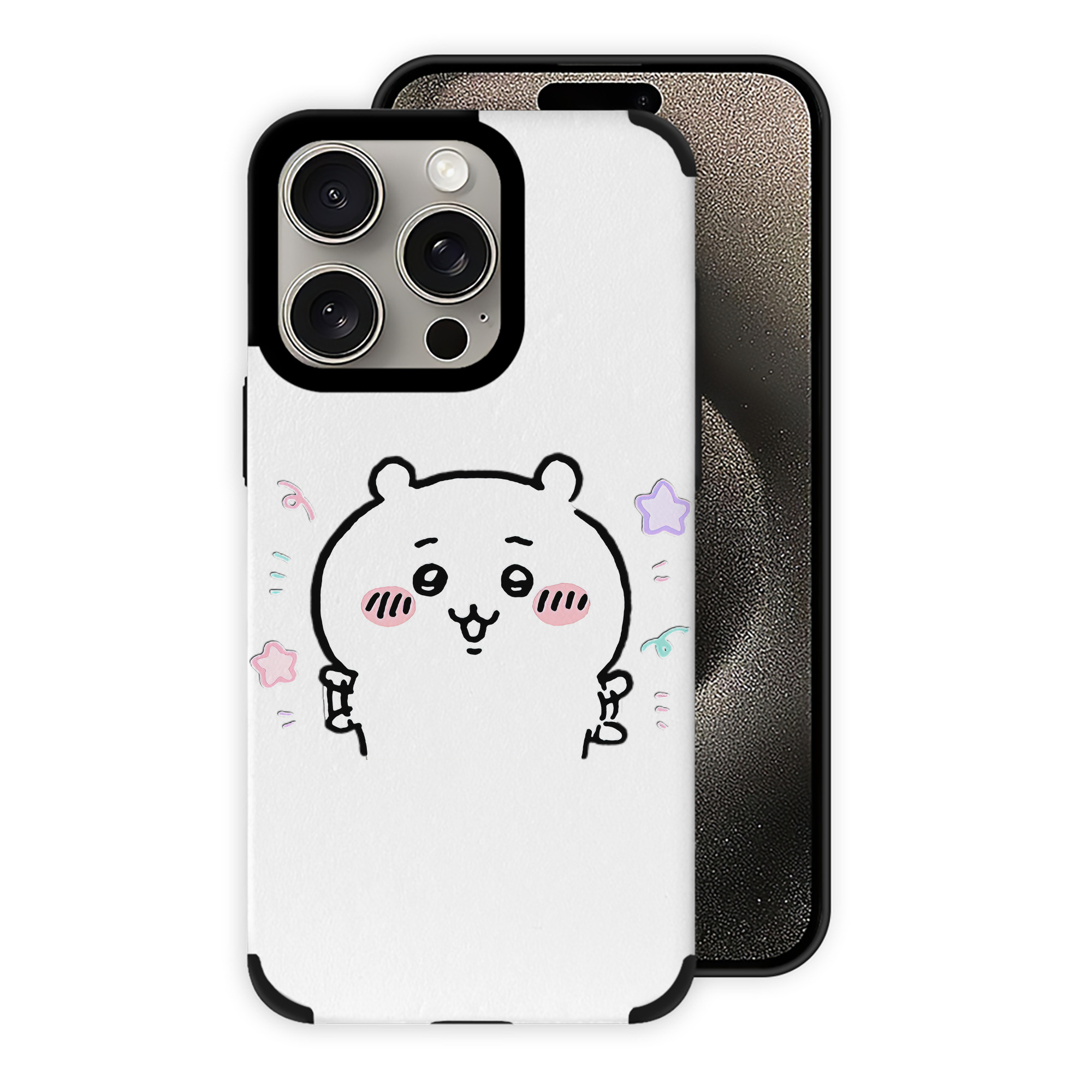 （画像用） ちいかわ ちいかわ Chii-kawa chiikawa 【iPhone15ProMax対応】 PUレザー スマホケース 耐衝撃＆黄変防止