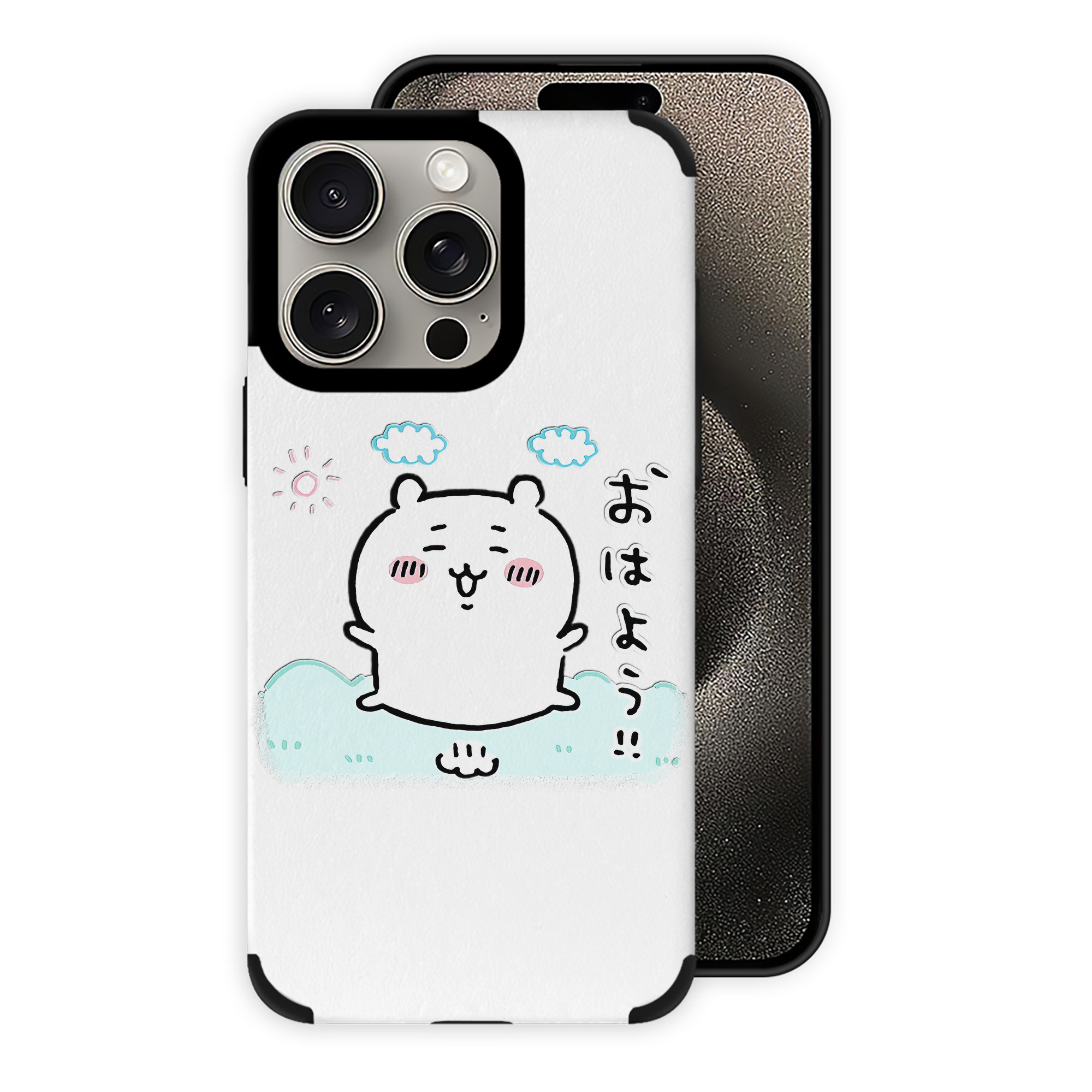 （画像用） ちいかわ ちいかわ Chii-kawa chiikawa 【iPhone15ProMax対応】 PUレザー スマホケース 耐衝撃＆黄変防止