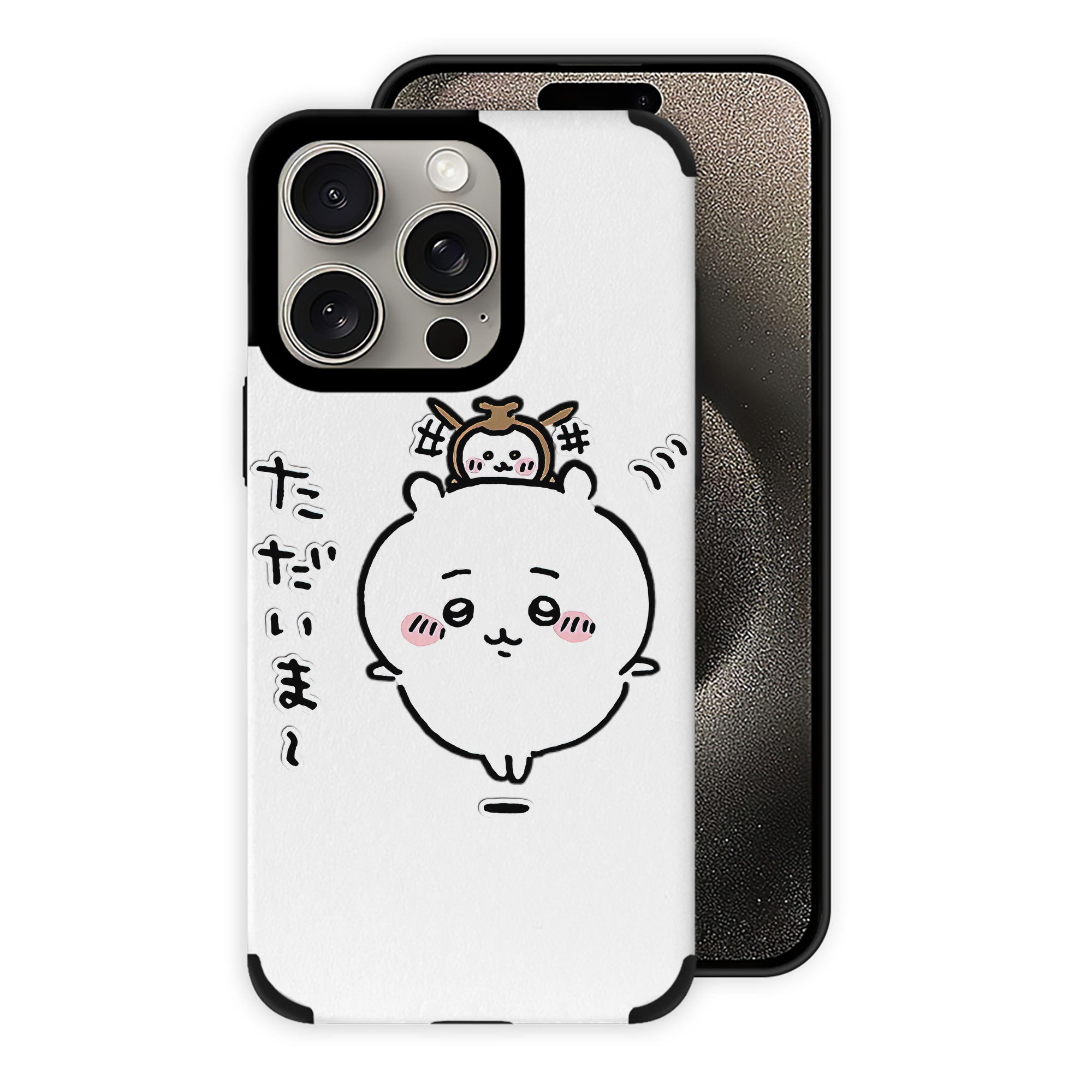 （画像用） ちいかわ ちいかわ Chii-kawa chiikawa 【iPhone15ProMax対応】 PUレザー スマホケース 耐衝撃＆黄変防止