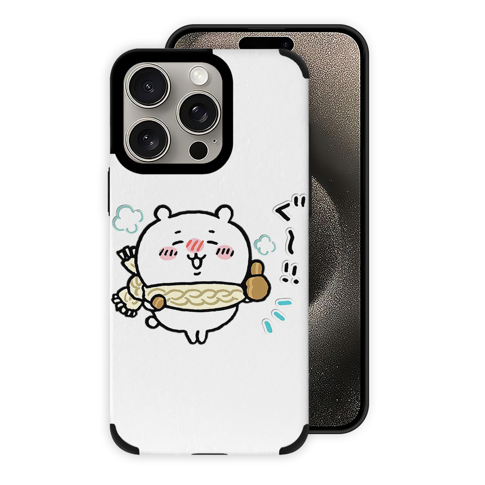 （画像用） ちいかわ ちいかわ Chii-kawa chiikawa 【iPhone15ProMax対応】 PUレザー スマホケース 耐衝撃＆黄変防止