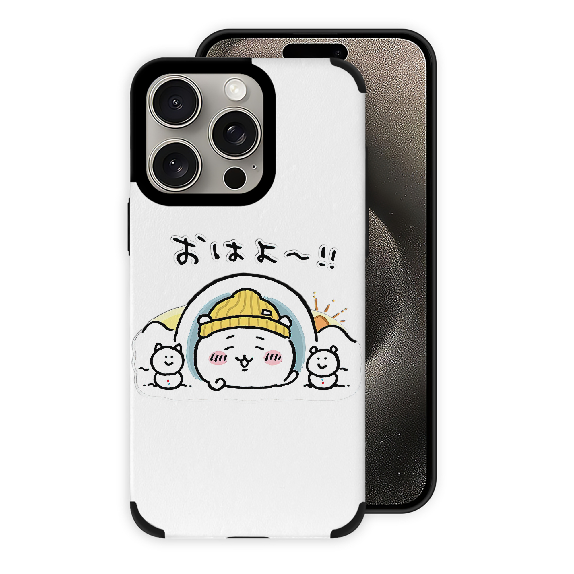（画像用） ちいかわ ちいかわ Chii-kawa chiikawa 【iPhone15ProMax対応】 PUレザー スマホケース 耐衝撃＆黄変防止