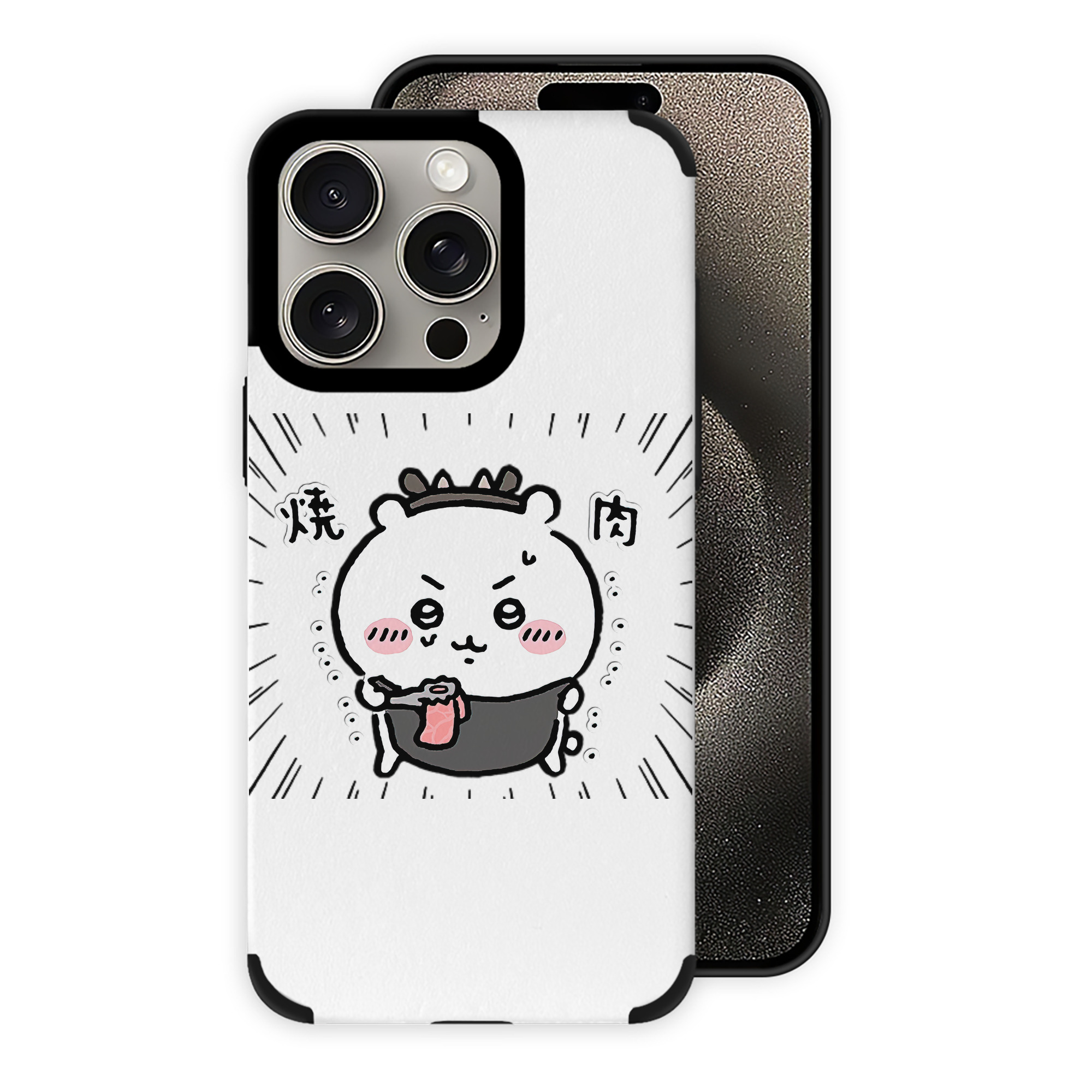 （画像用） ちいかわ ちいかわ Chii-kawa chiikawa 【iPhone15ProMax対応】 PUレザー スマホケース 耐衝撃＆黄変防止
