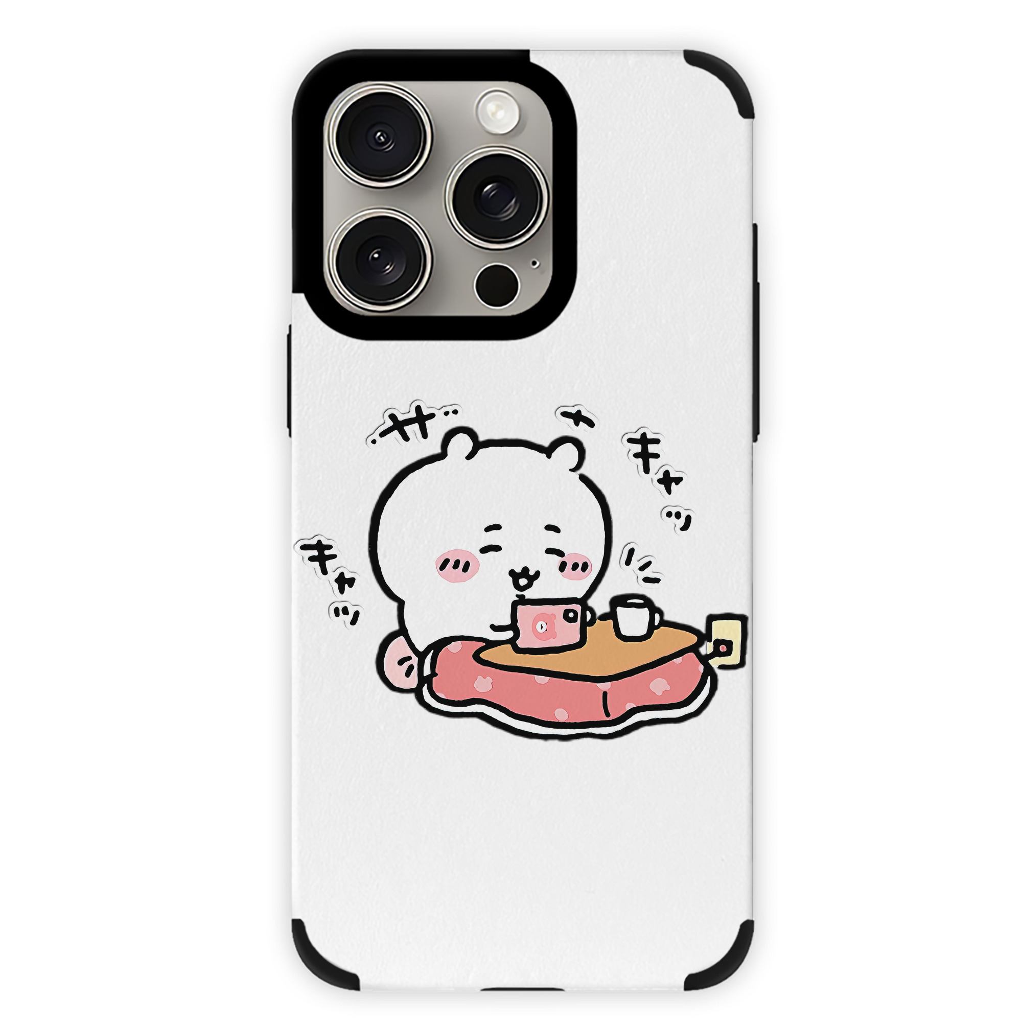 （画像用） ちいかわ ちいかわ Chii-kawa chiikawa 【iPhone15ProMax対応】 PUレザー スマホケース 耐衝撃＆黄変防止