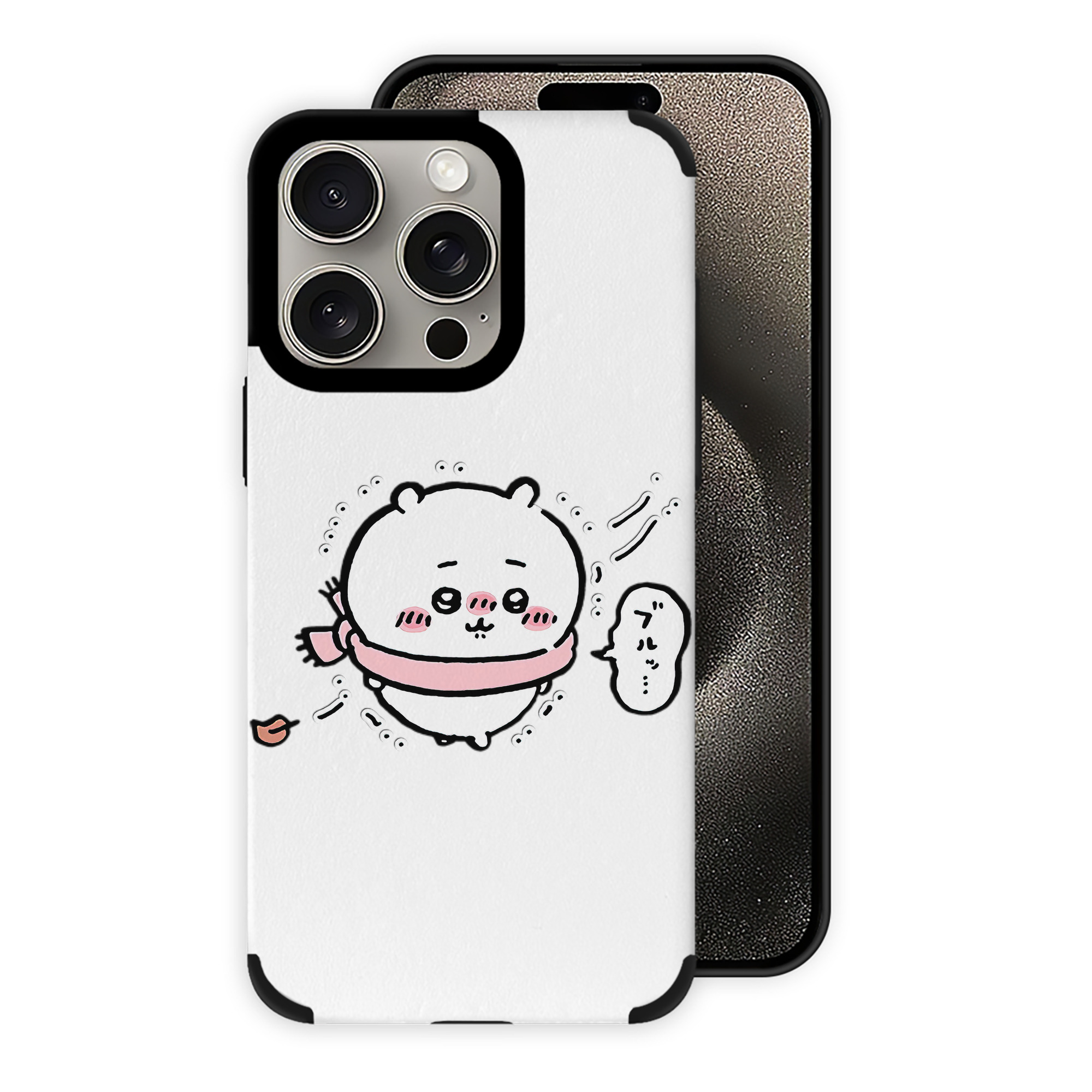 （画像用） ちいかわ ちいかわ Chii-kawa chiikawa 【iPhone15ProMax対応】 PUレザー スマホケース 耐衝撃＆黄変防止