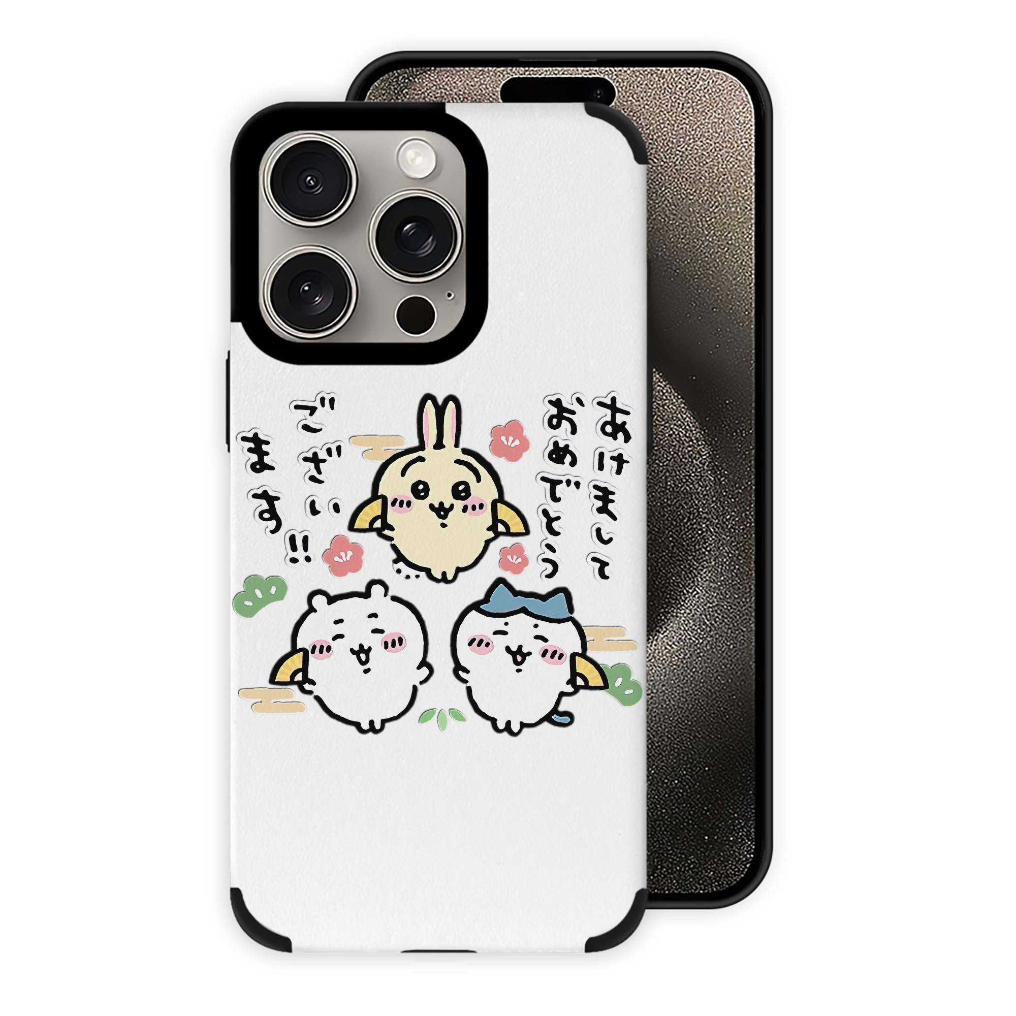 （画像用） ちいかわ ちいかわ Chii-kawa chiikawa 【iPhone15ProMax対応】 PUレザー スマホケース 耐衝撃＆黄変防止