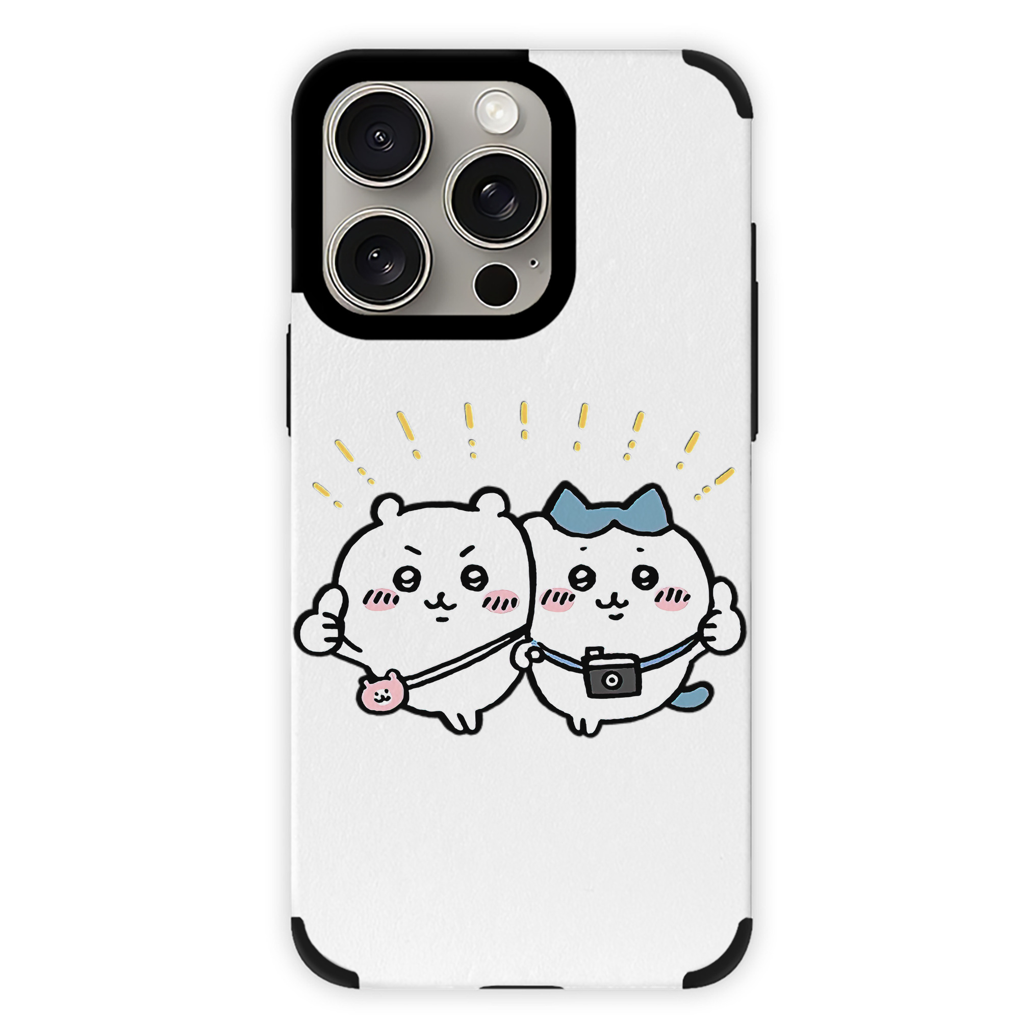 （画像用） ちいかわ ちいかわ Chii-kawa chiikawa 【iPhone15ProMax対応】 PUレザー スマホケース 耐衝撃＆黄変防止