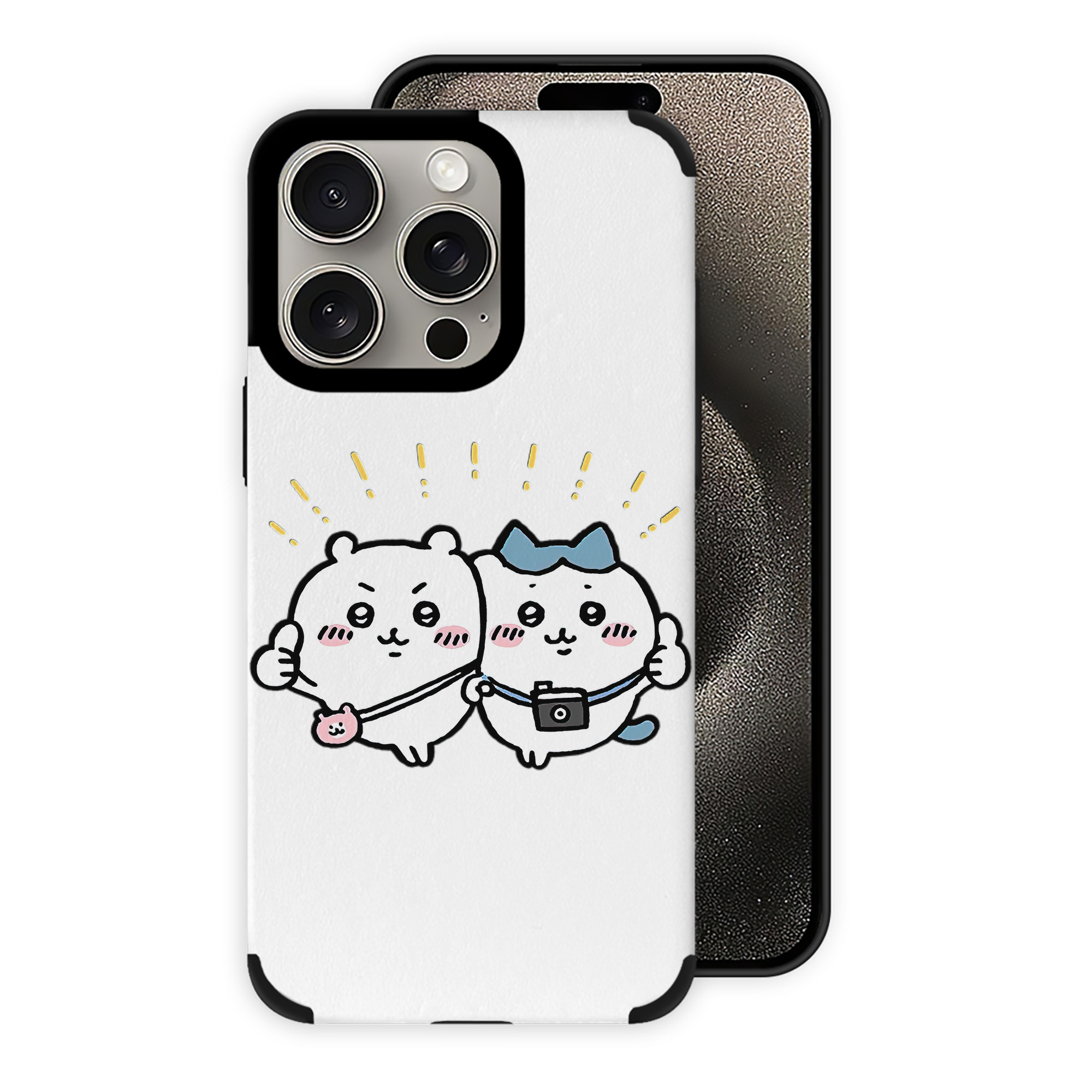 （画像用） ちいかわ ちいかわ Chii-kawa chiikawa 【iPhone15ProMax対応】 PUレザー スマホケース 耐衝撃＆黄変防止