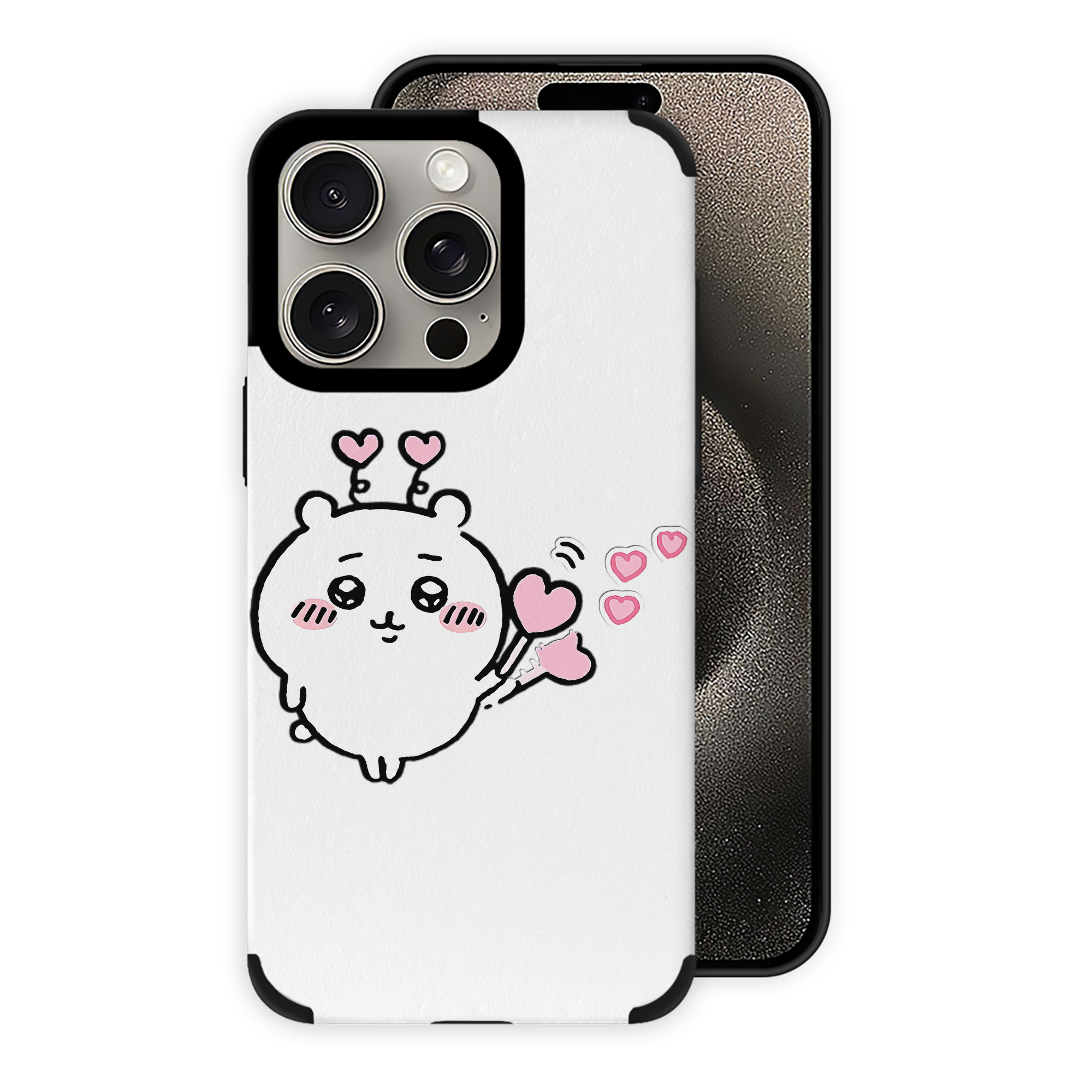 （画像用） ちいかわ ちいかわ Chii-kawa chiikawa 【iPhone15ProMax対応】 PUレザー スマホケース 耐衝撃＆黄変防止