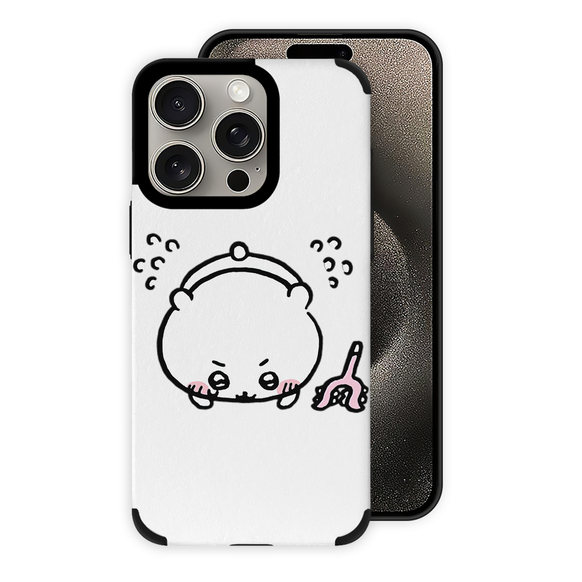 （画像用） ちいかわ ちいかわ Chii-kawa chiikawa 【iPhone15ProMax対応】 PUレザー スマホケース 耐衝撃＆黄変防止