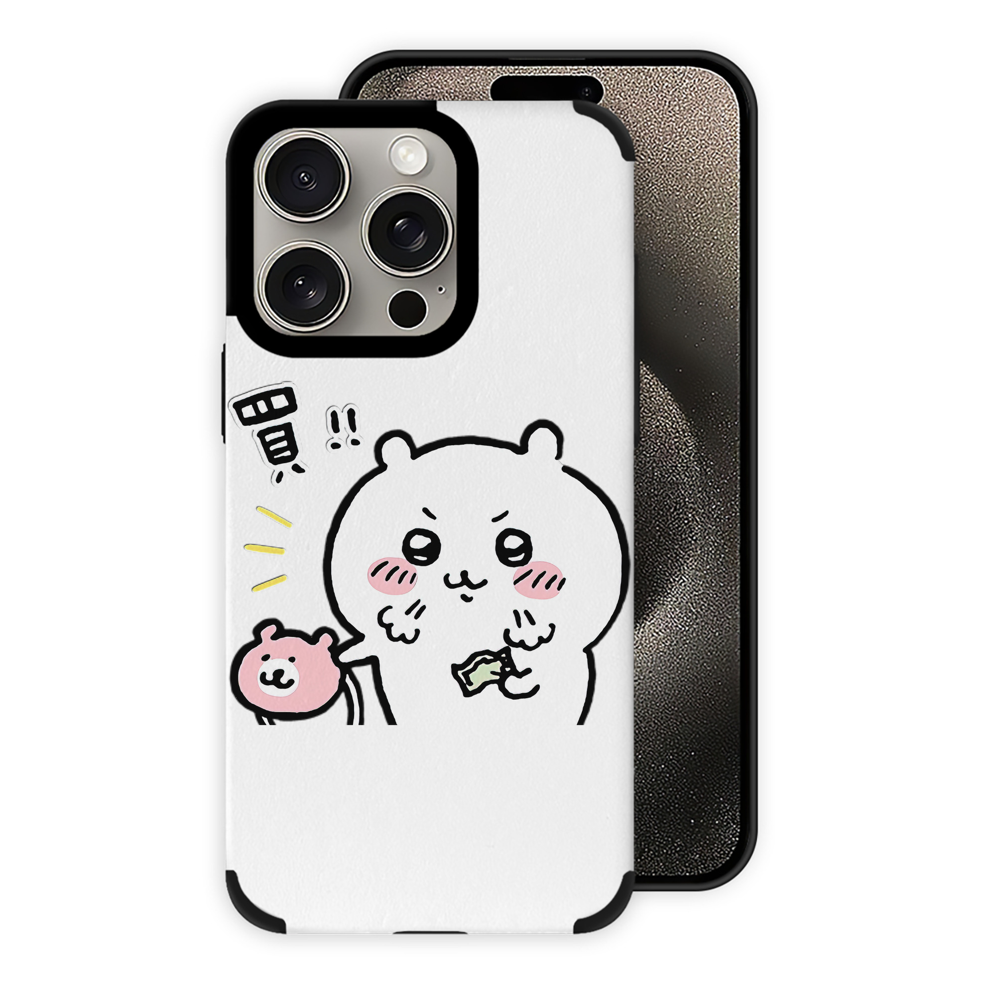 （画像用） ちいかわ ちいかわ Chii-kawa chiikawa 【iPhone15ProMax対応】 PUレザー スマホケース 耐衝撃＆黄変防止