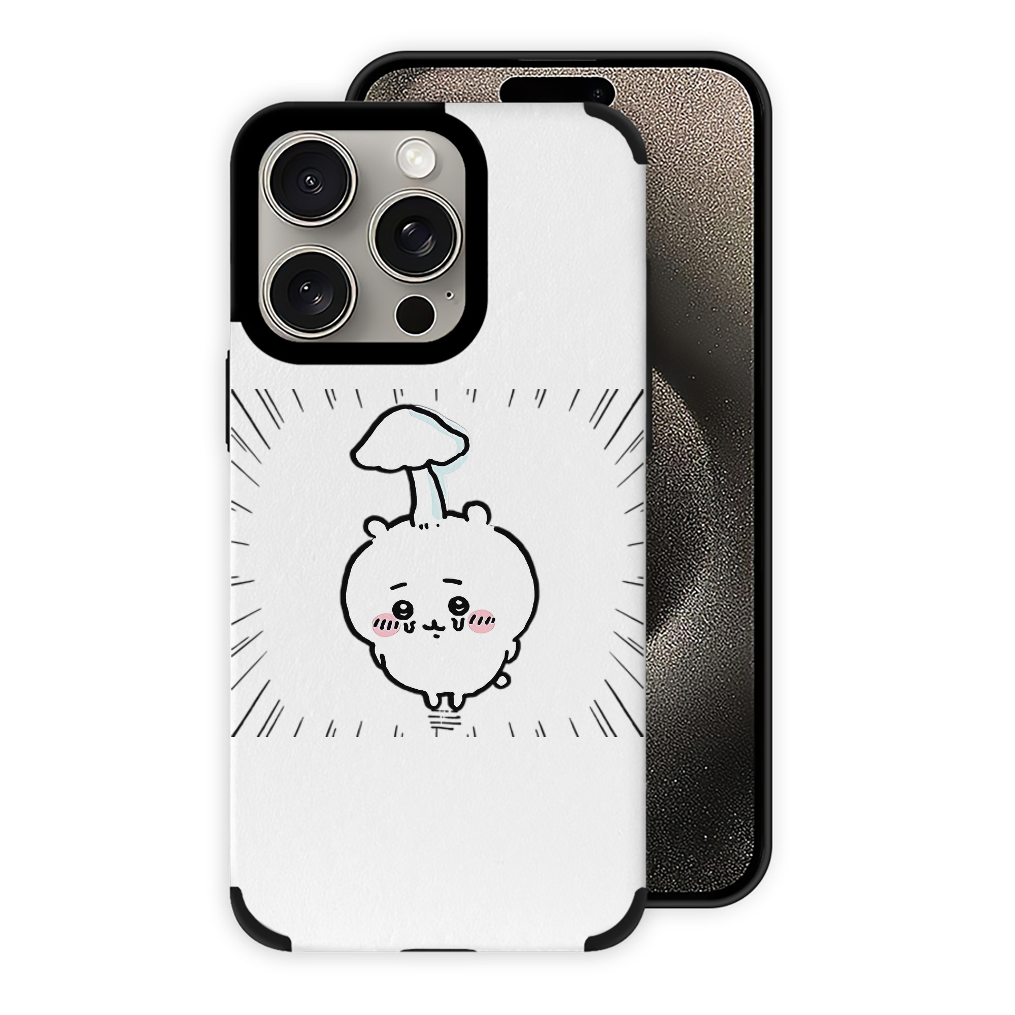 （画像用） ちいかわ ちいかわ Chii-kawa chiikawa 【iPhone15ProMax対応】 PUレザー スマホケース 耐衝撃＆黄変防止