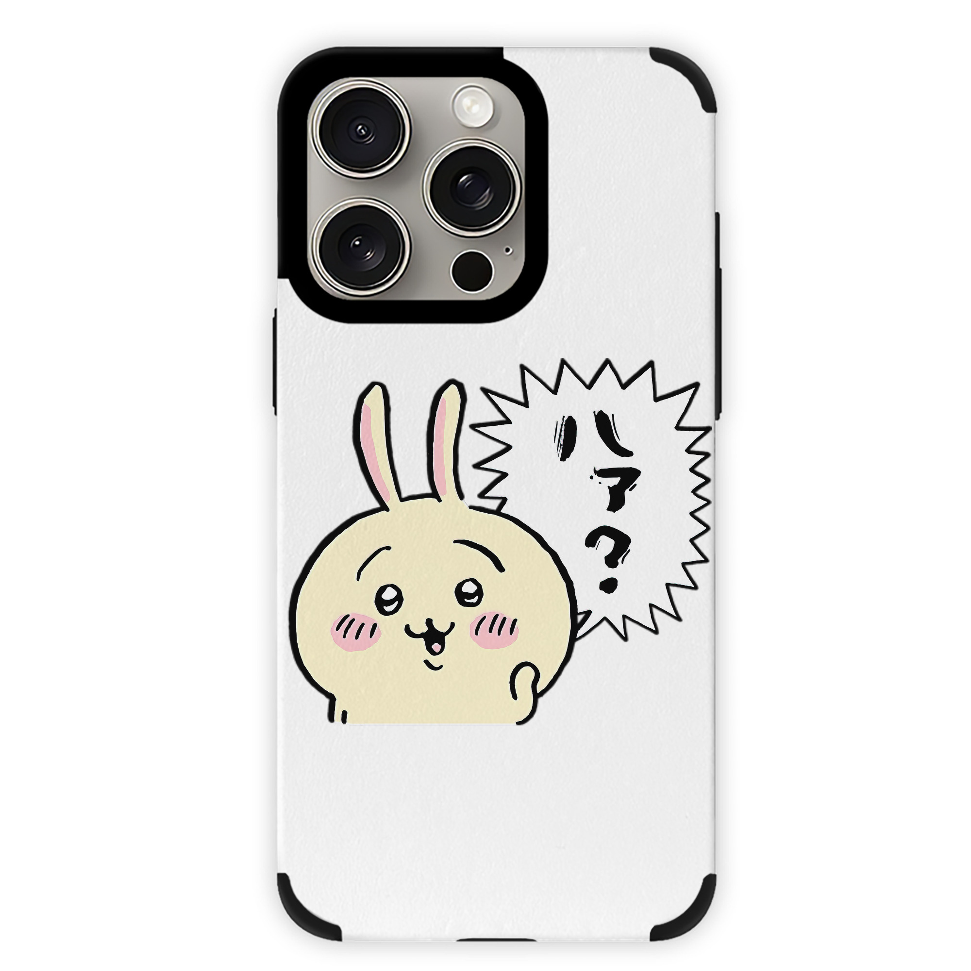 （画像用） ちいかわ うさぎ Chii-kawa usagi 【iPhone15ProMax対応】 PUレザー スマホケース 耐衝撃＆黄変防止