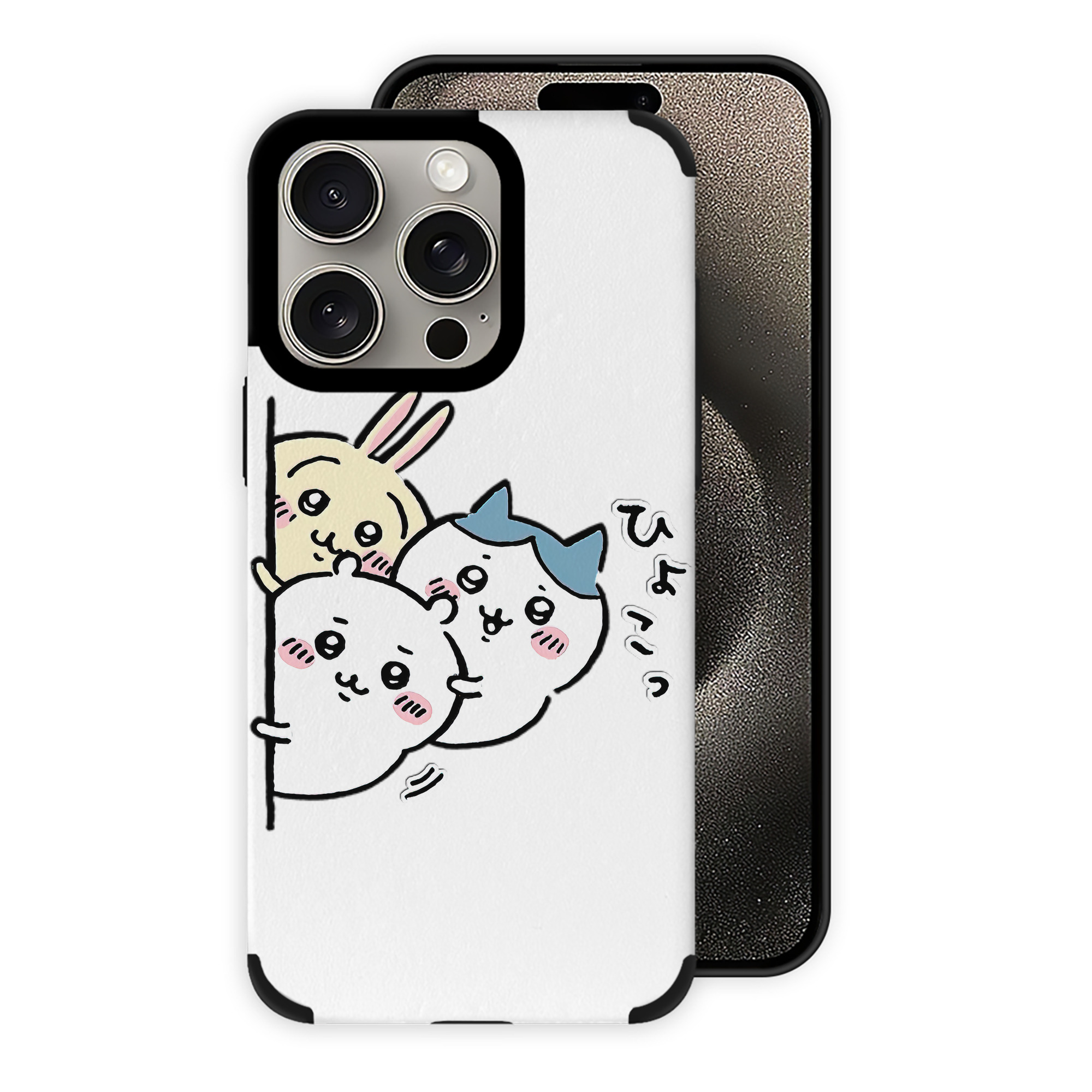 （画像用） ちいかわ うさぎ Chii-kawa usagi 【iPhone15ProMax対応】 PUレザー スマホケース 耐衝撃＆黄変防止