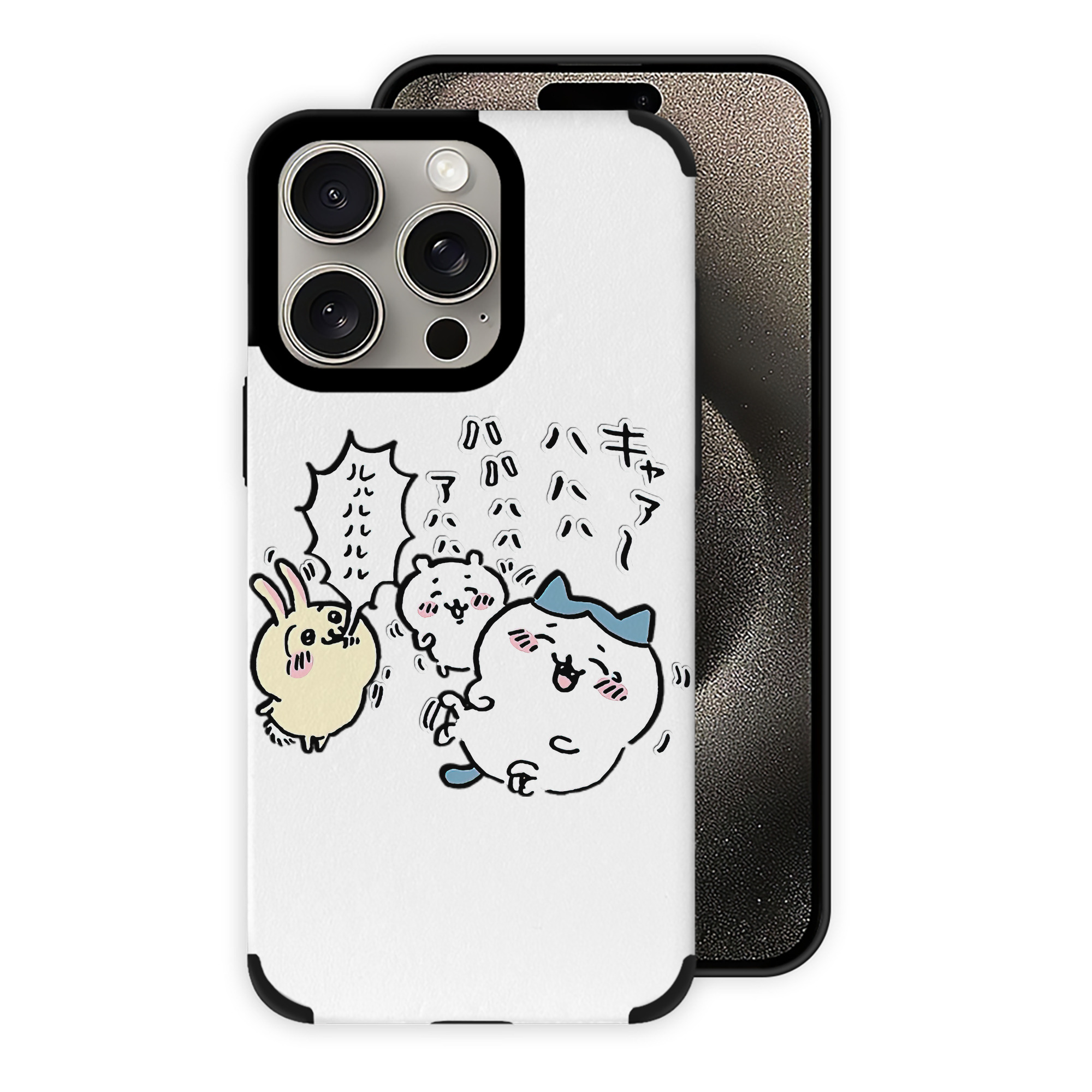 （画像用） ちいかわ うさぎ Chii-kawa usagi 【iPhone15ProMax対応】 PUレザー スマホケース 耐衝撃＆黄変防止