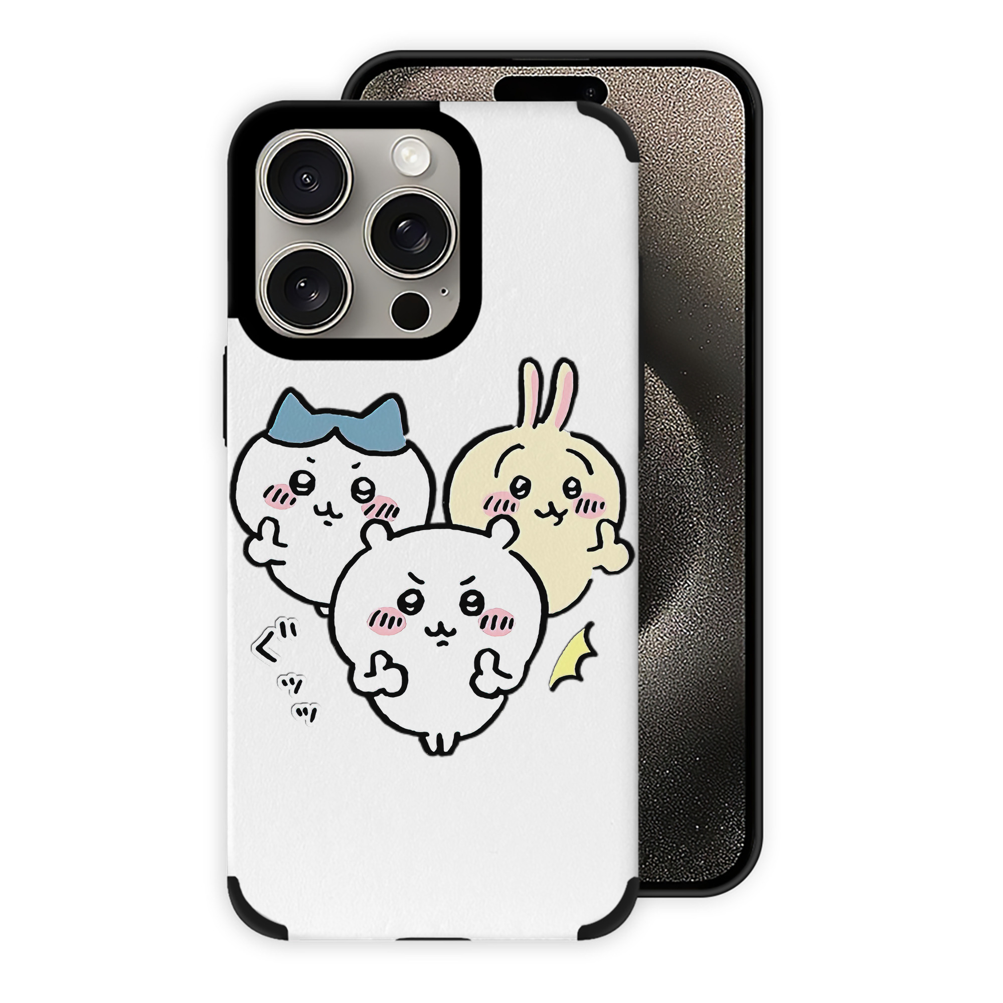 （画像用） ちいかわ うさぎ Chii-kawa usagi 【iPhone15ProMax対応】 PUレザー スマホケース 耐衝撃＆黄変防止