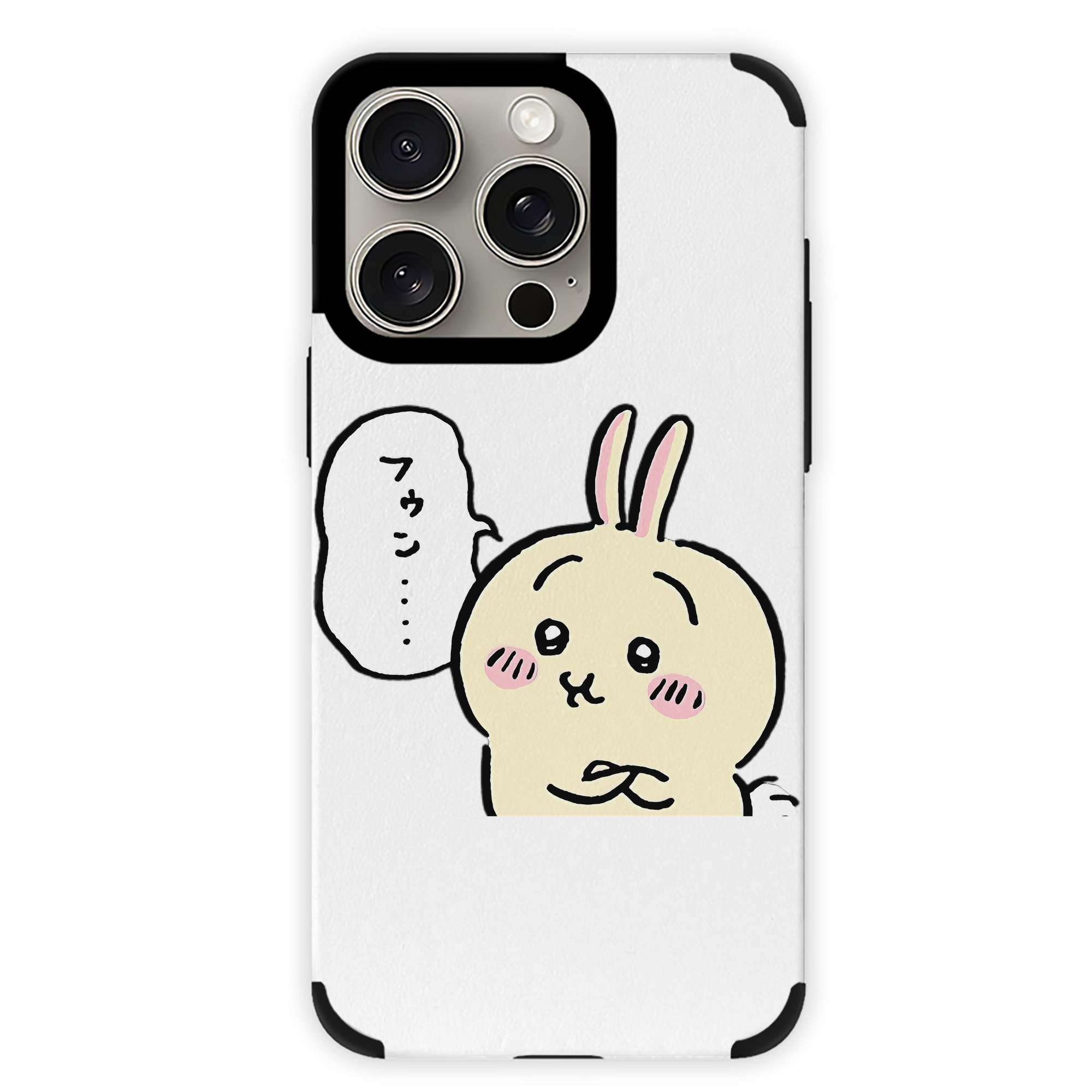 （画像用） ちいかわ うさぎ Chii-kawa usagi 【iPhone15ProMax対応】 PUレザー スマホケース 耐衝撃＆黄変防止