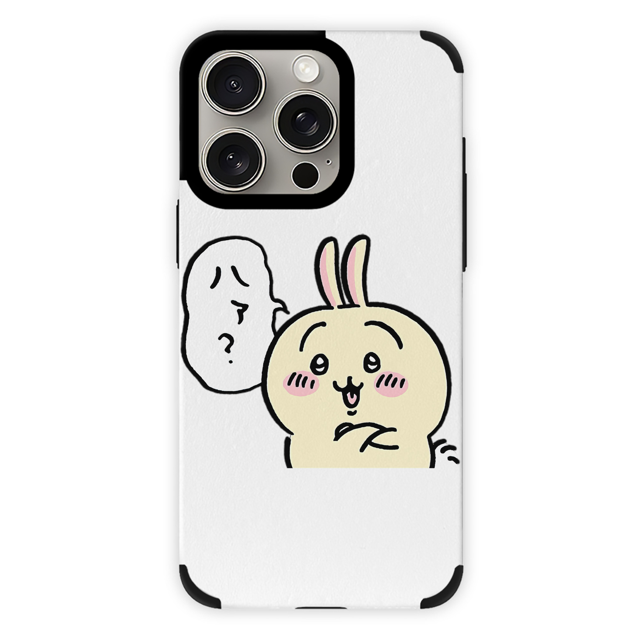 （画像用） ちいかわ うさぎ Chii-kawa usagi 【iPhone15ProMax対応】 PUレザー スマホケース 耐衝撃＆黄変防止